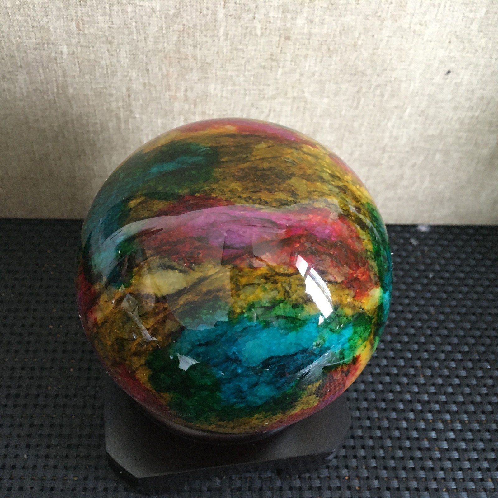 1468g “Seven Colors Jade” crystal sphere specimen -Taiwan China