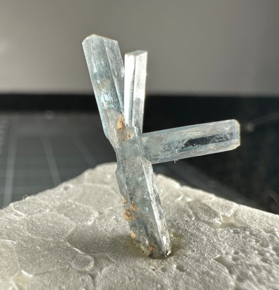➤ 7/8″ x 1/2″ BLUE BARITE CRYSTAL CLUSTER – Sterling Colorado VIDEO➤860