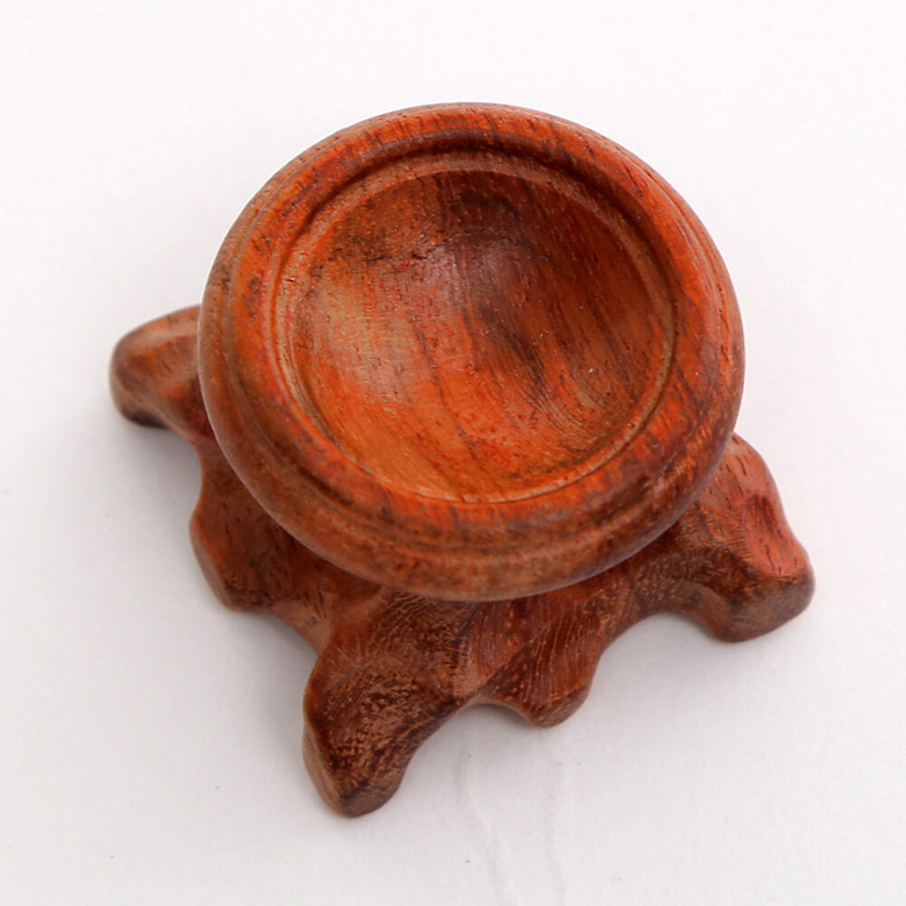 1PC Wood Crystal Ball Base Globe Stone Holder Sphere Pedestal Display Stand