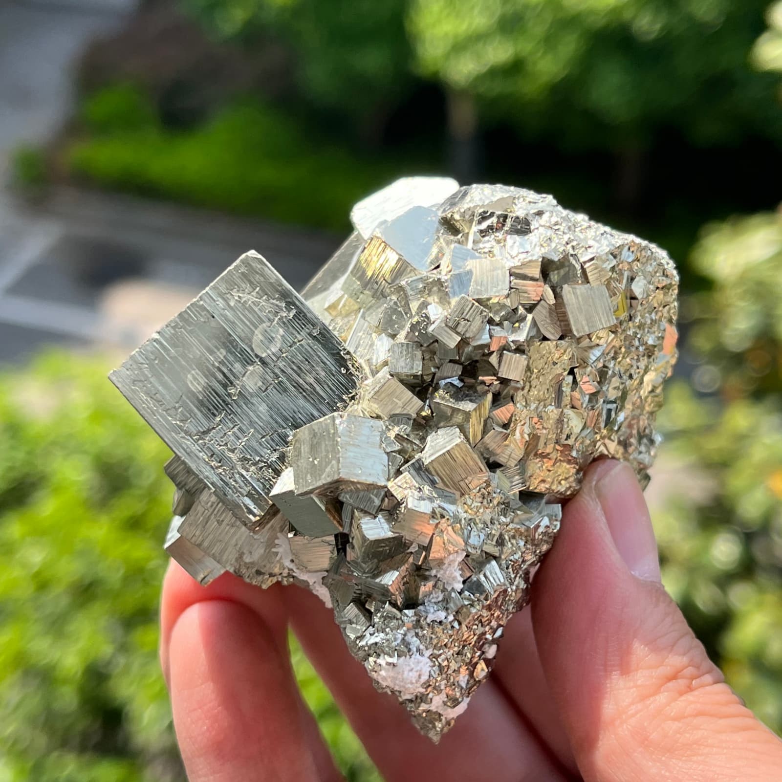 430g A+Natural Pyrite Cubic Mineral Specimen Crystal Cube Healing Home Decor