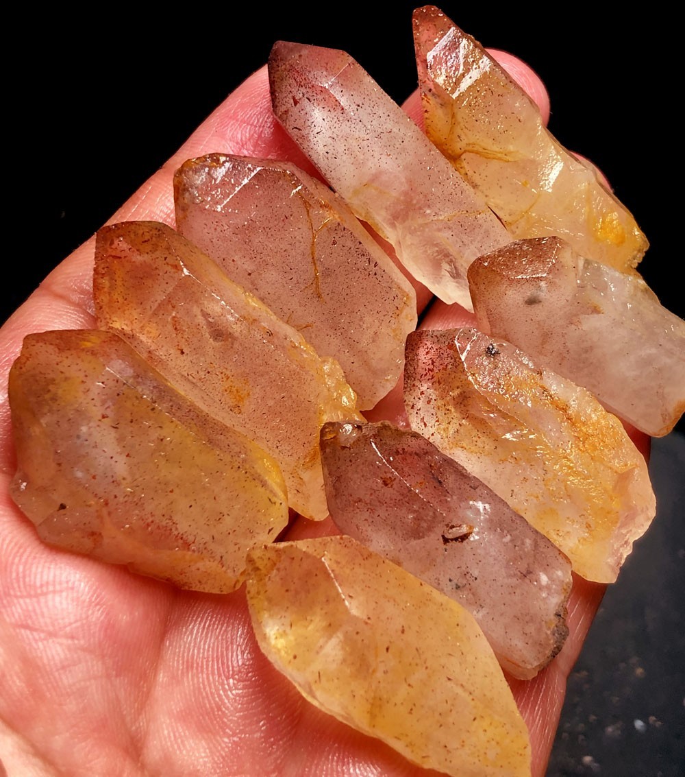 99g 9PC Fire Quartz Lepidocrocite Ignite your Passion Purpose Play Namibia t887