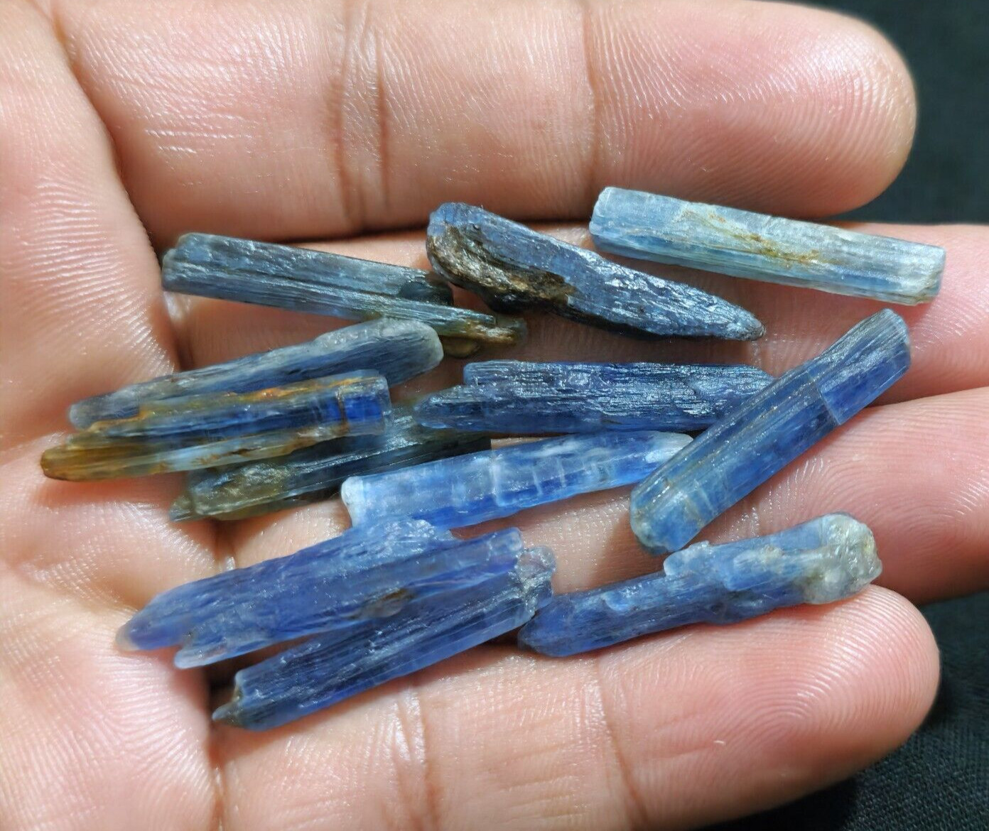 Ultimate Blue Kyanite Raw 12 Piece Lot Size 25-30 MM Loose Gemstone For Jewelry