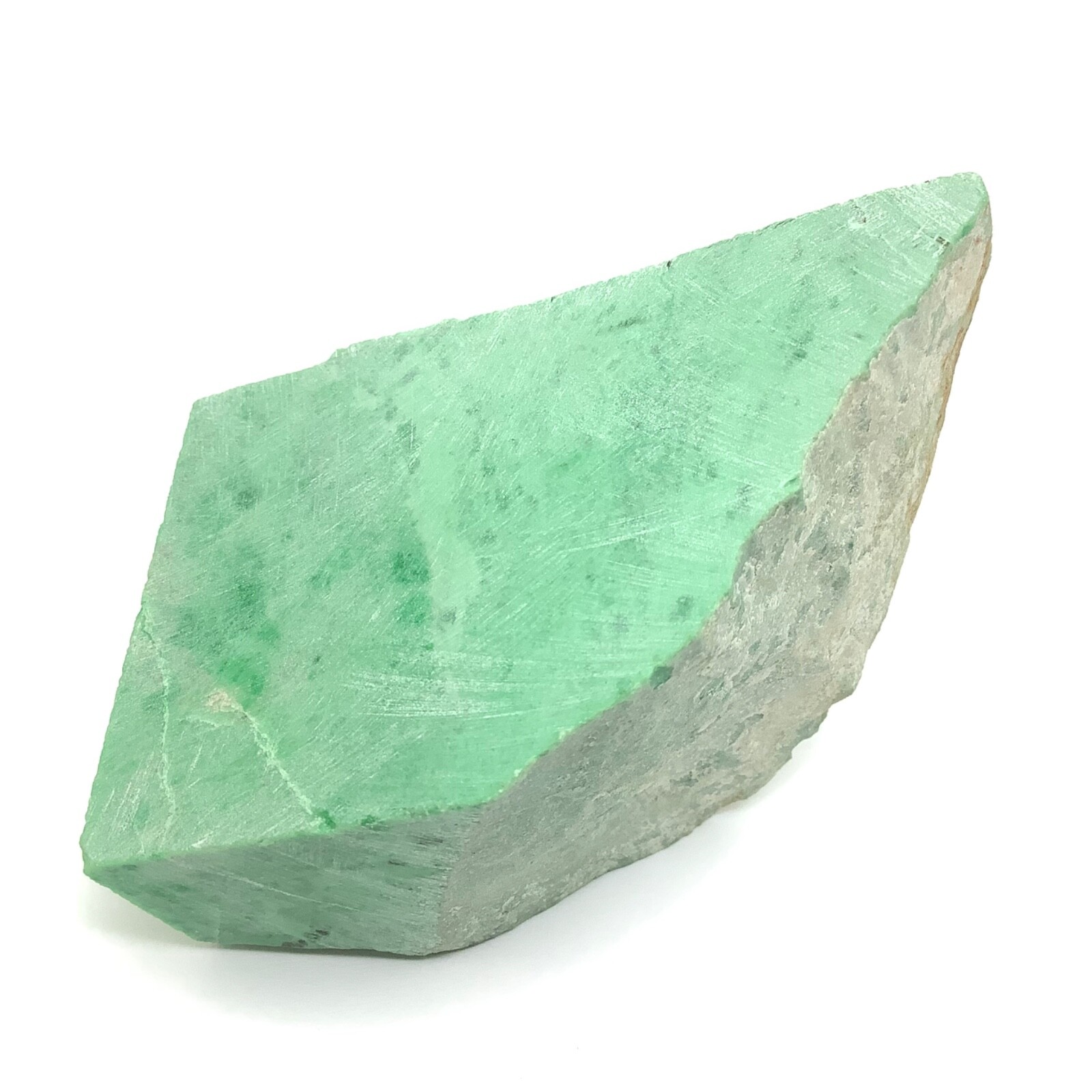Siberian Jade Lapidary Stone Chromium Green Jadeite Jade Polar Urals Russia 188g