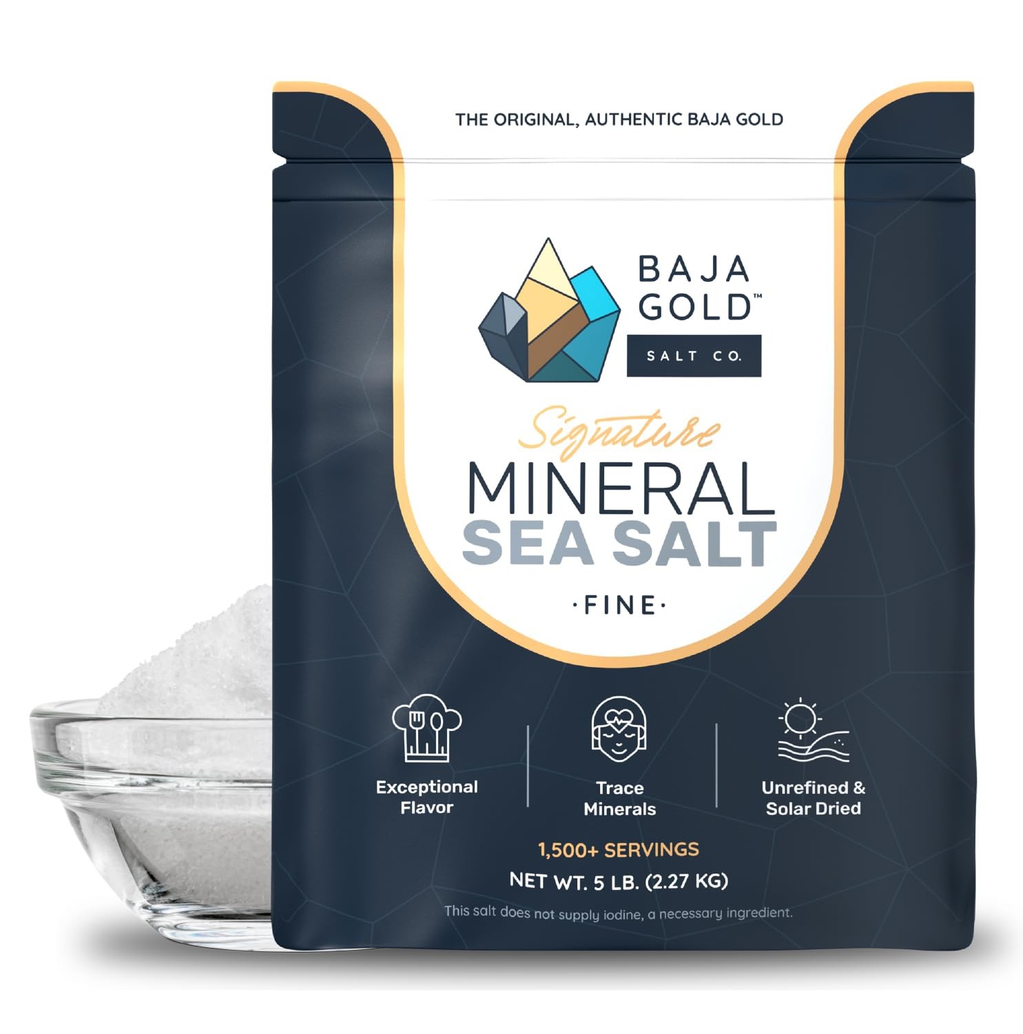 Baja Gold Mineral Sea Salt – Recommended by Gary Brecka 80 Ounce (Pack of 1)