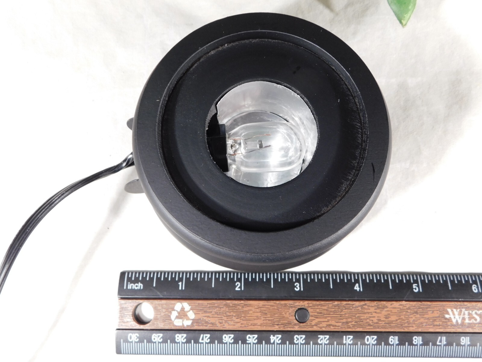 LIGHTED Display Stand Round Shape Black Color