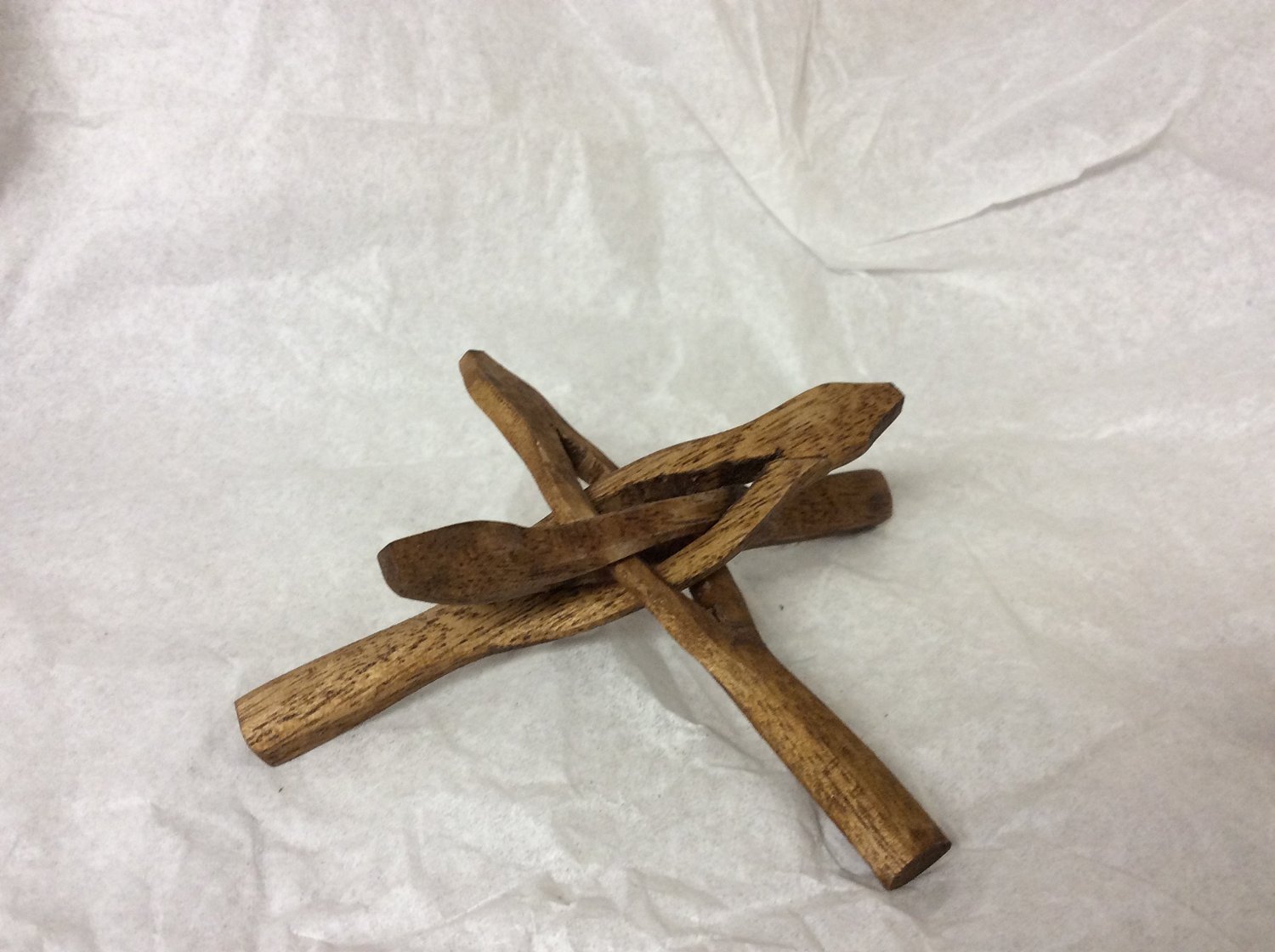 2″ Carved WOOD TRIPOD STAND for Spheres, Eggs, Balls, Globes, Shells,#42-0692