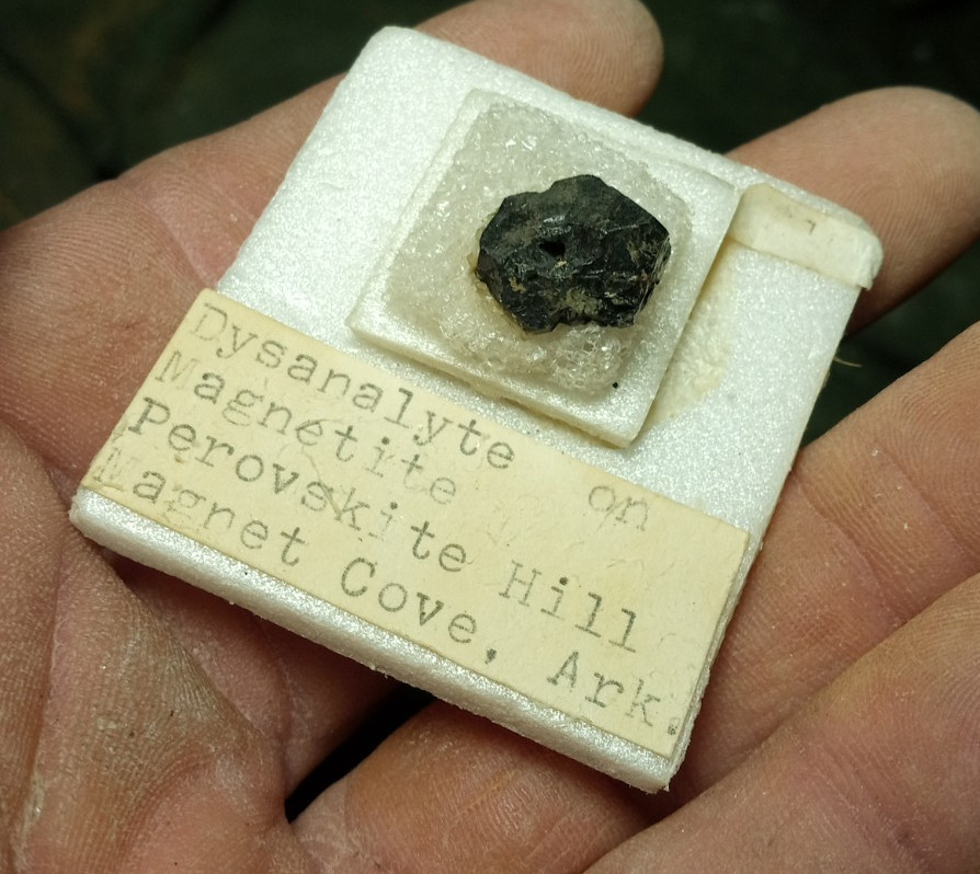 Old Collection Dysanalyte on Magnetite Magnet Cove Arkansas Perovskite Hill