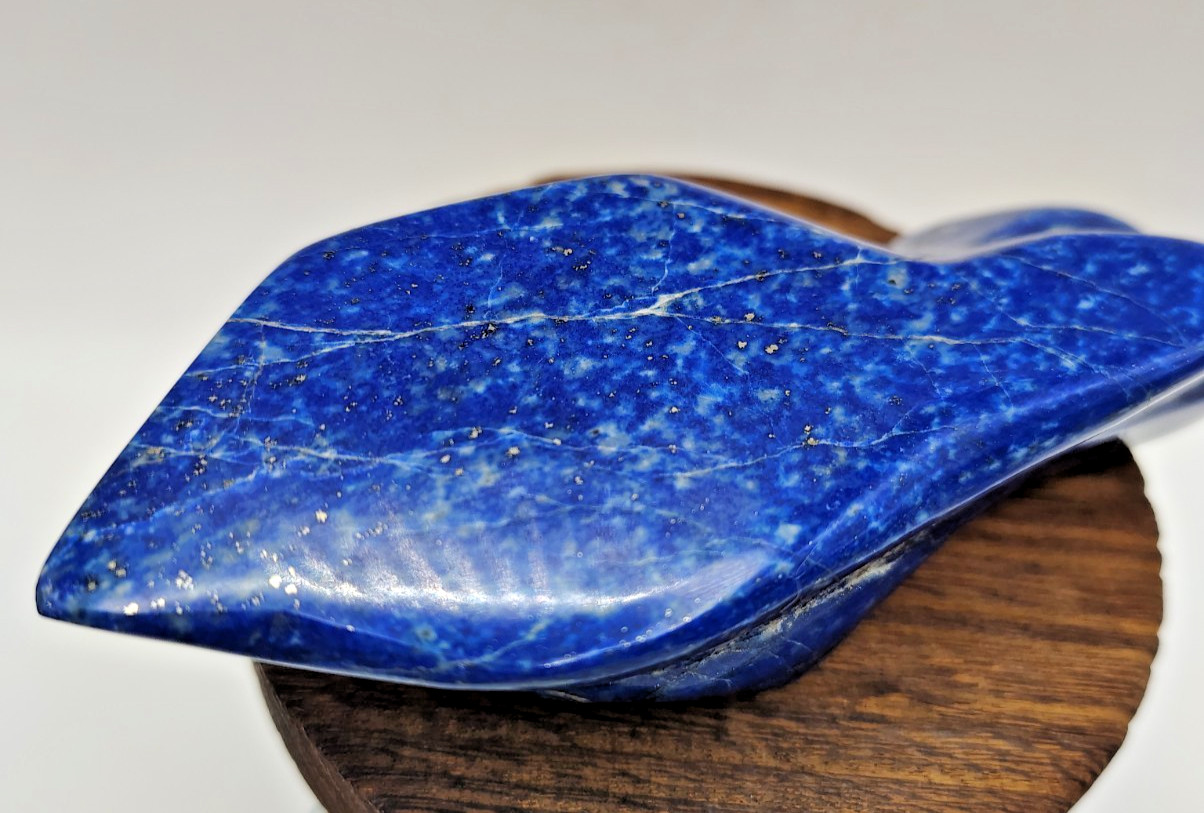 Polished Lapis Lazuli Mineral Specimen Stone Crystal Freeform 286.51g Gemstone