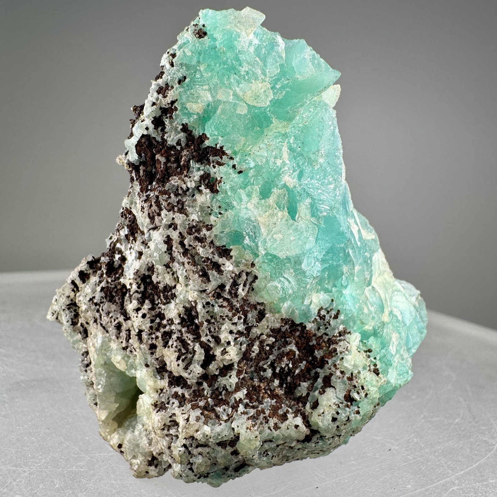 Fine Large Blue Smithsonite: Kelly mine, Magdalena, Socorro Co., New Mexico
