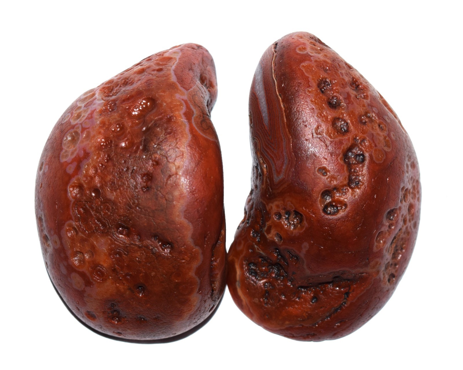 Brazilian Bahia Agate – 4.7 oz – Cut & Tumbled to Smooth Matte Finish