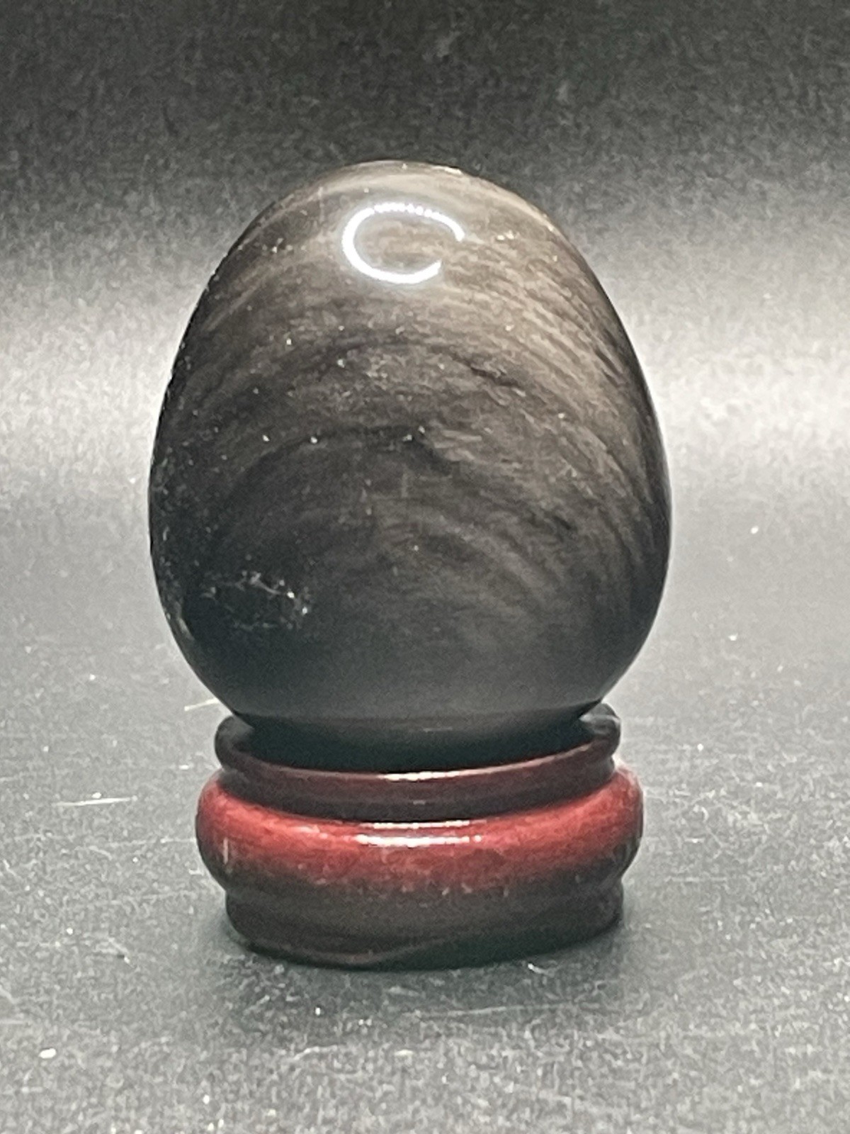 Silver Obsidian Egg 99g