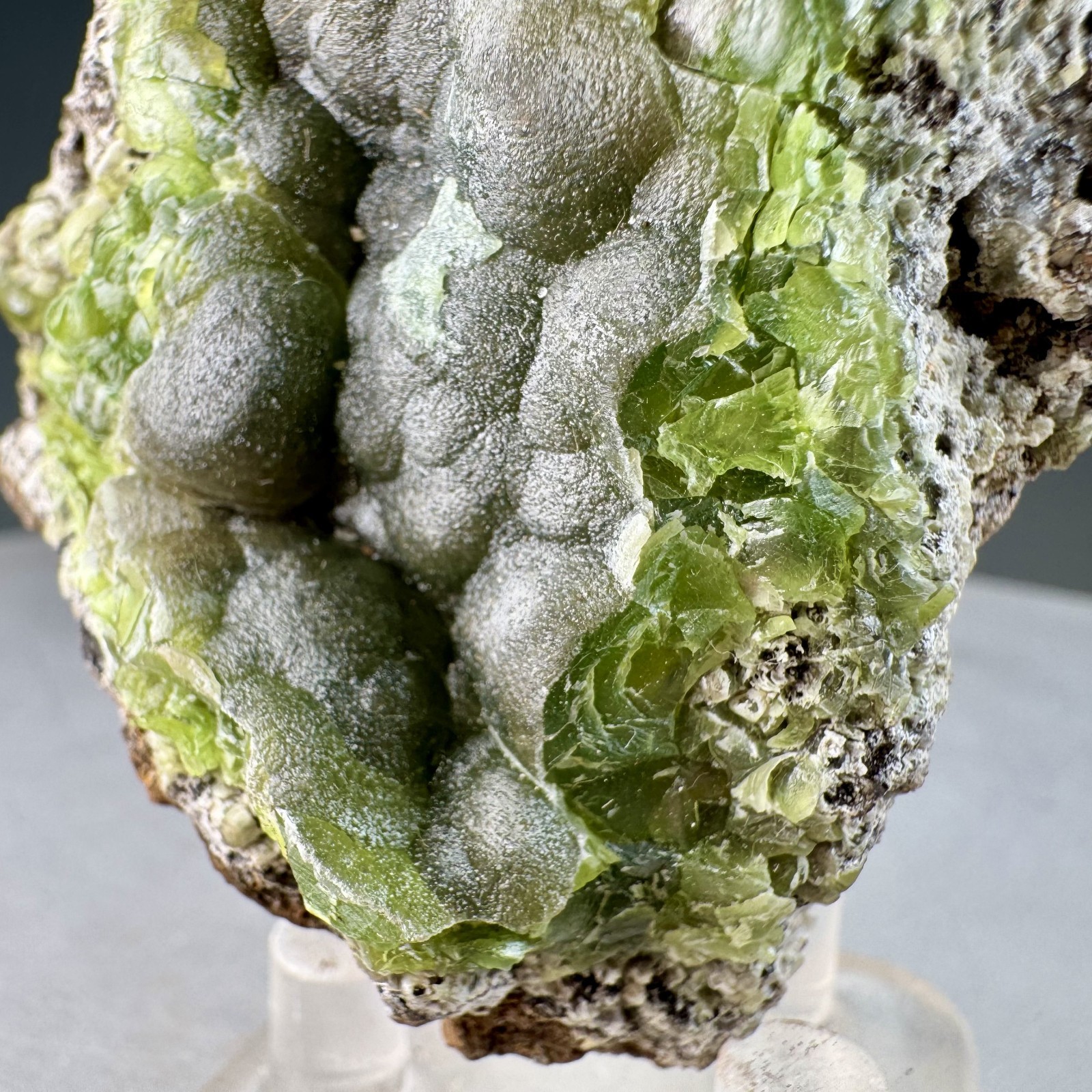 Fine Green Cuprian Smithsonite: 79 Mine, Chilito, Hayden area, Arizona- Classic!