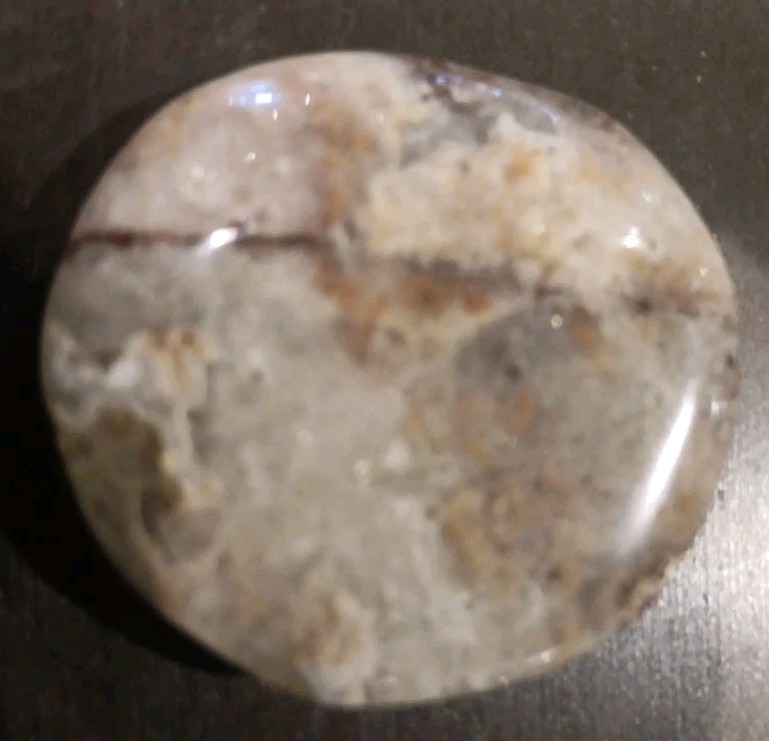 Crazy Lace Agate Natural Cabochon Semiprecious Gemstone 1-5/16″ Wide 1/4″ Thick