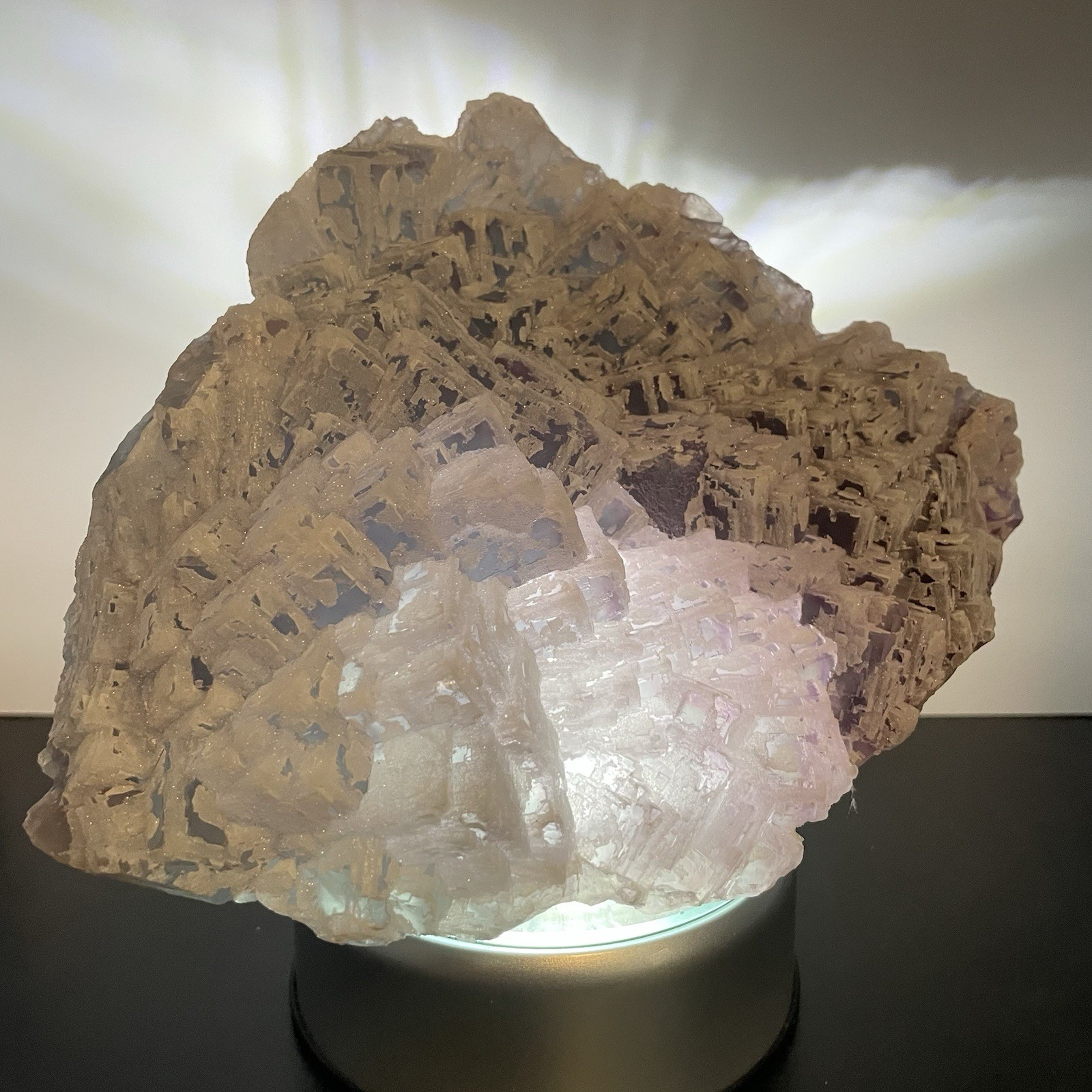 Fluorite Specimen Coated in Drusy Quartz – Cubic Clusters, China Over 5lbs Large