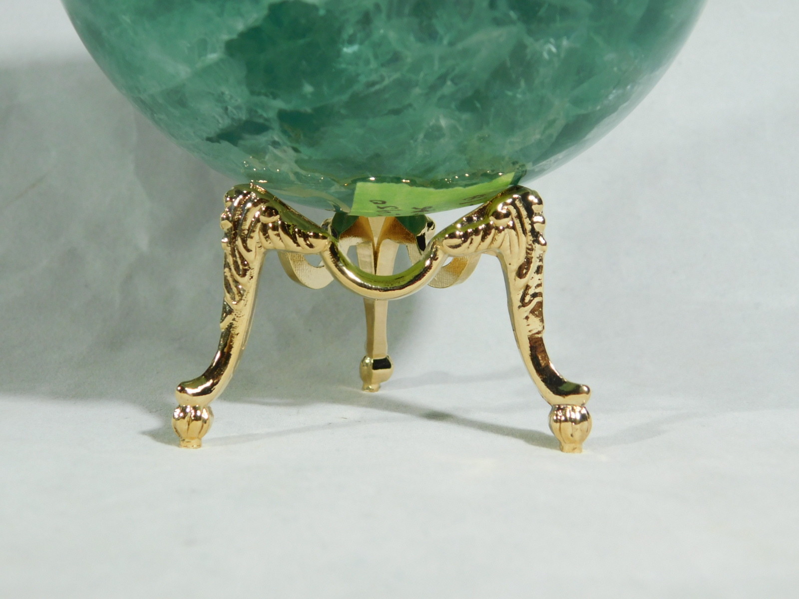 Sphere Display Stand Decorative Design Gold Color Medium Size