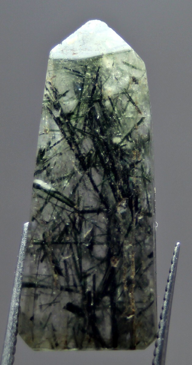 16.0 CT Rare Tourmaline or Rutile in Quartz Facet Grade Crystal Baluchistan