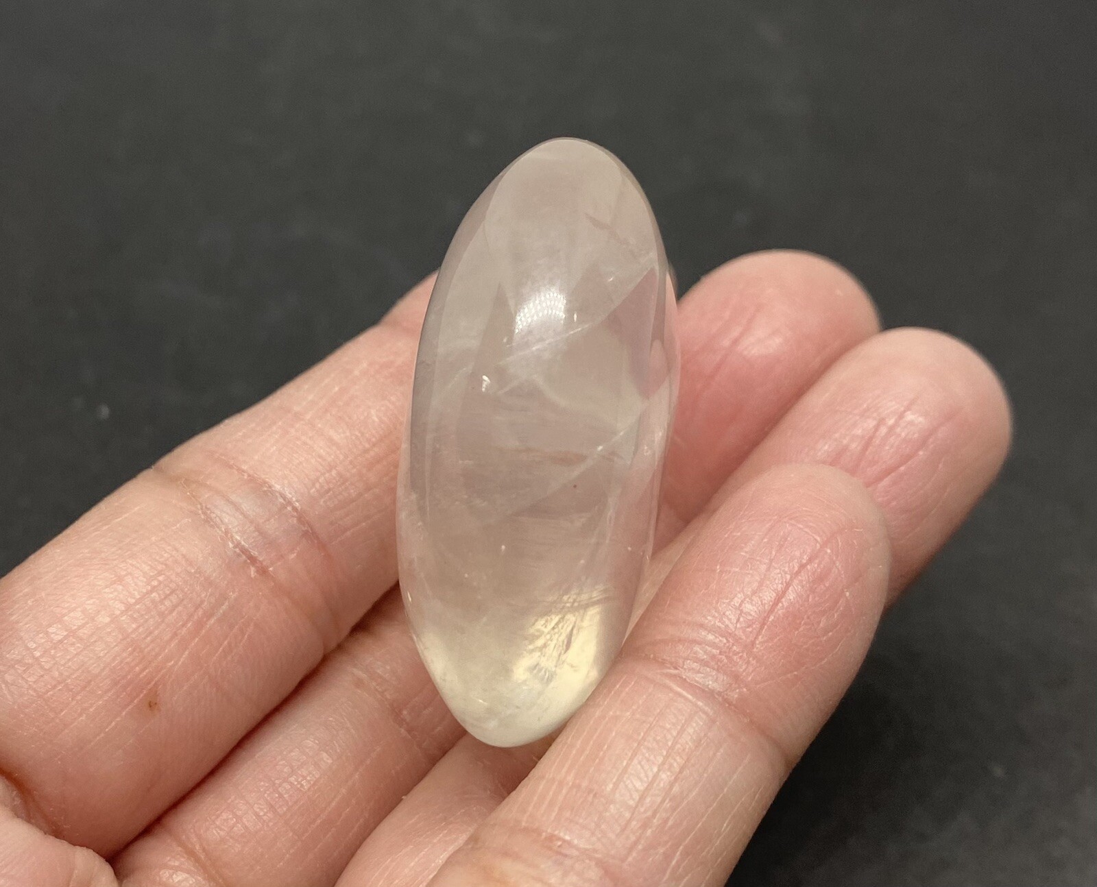 Girasol Genuine Quartz Stone from Madagascar 35g over 1 1/2in