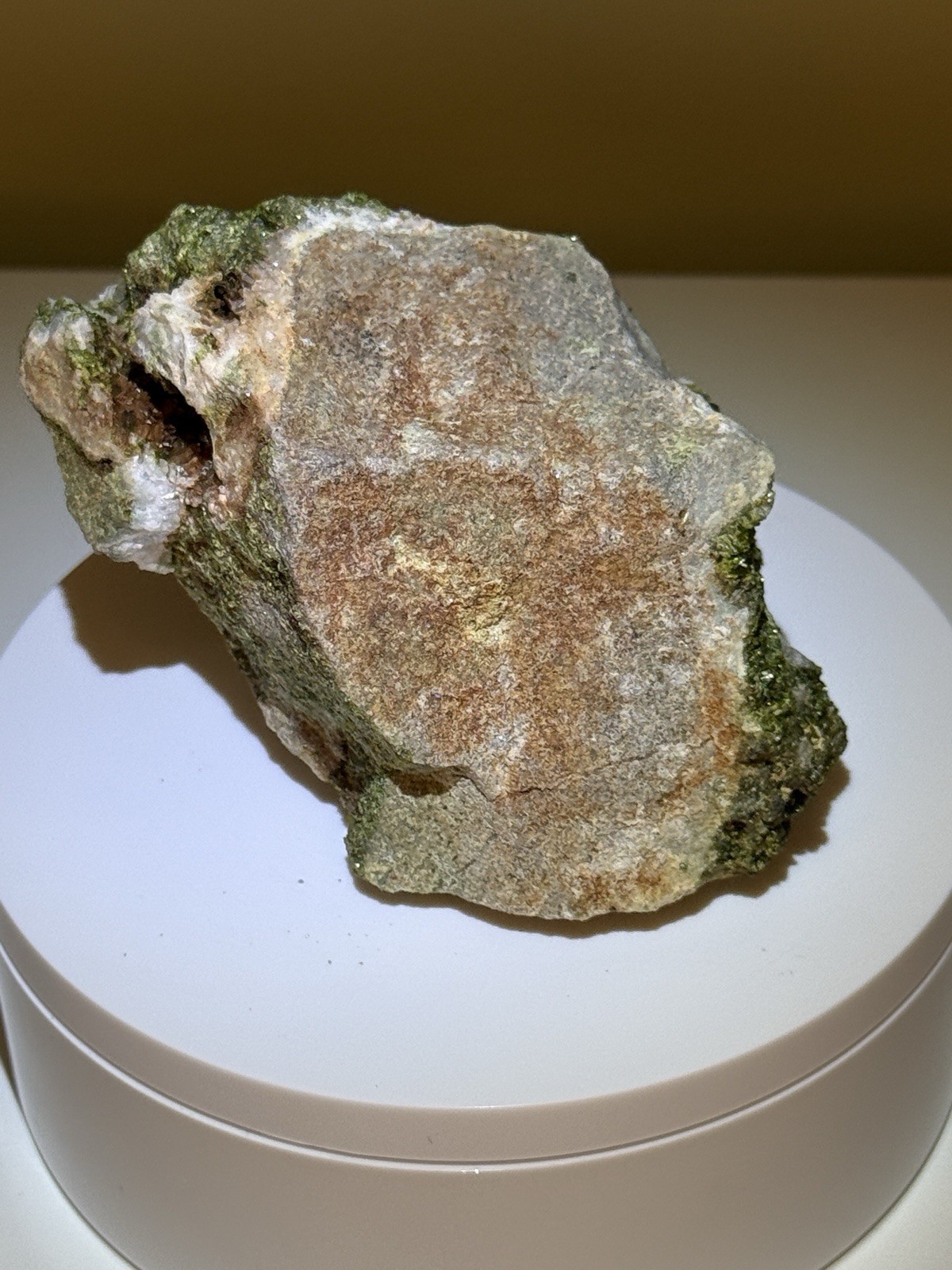 STRIKING Epidote on Matrix Crystal Mineral Specimen – Imilchil, Morocco