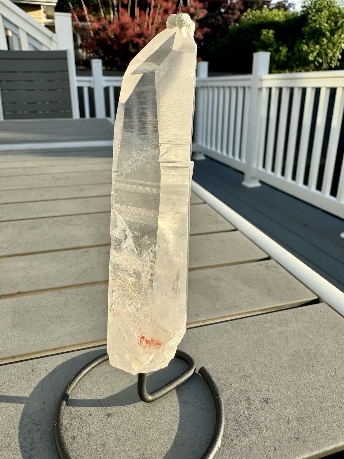 Beautiful Lithium Quartz From Brazil MOU Yes On Stand.