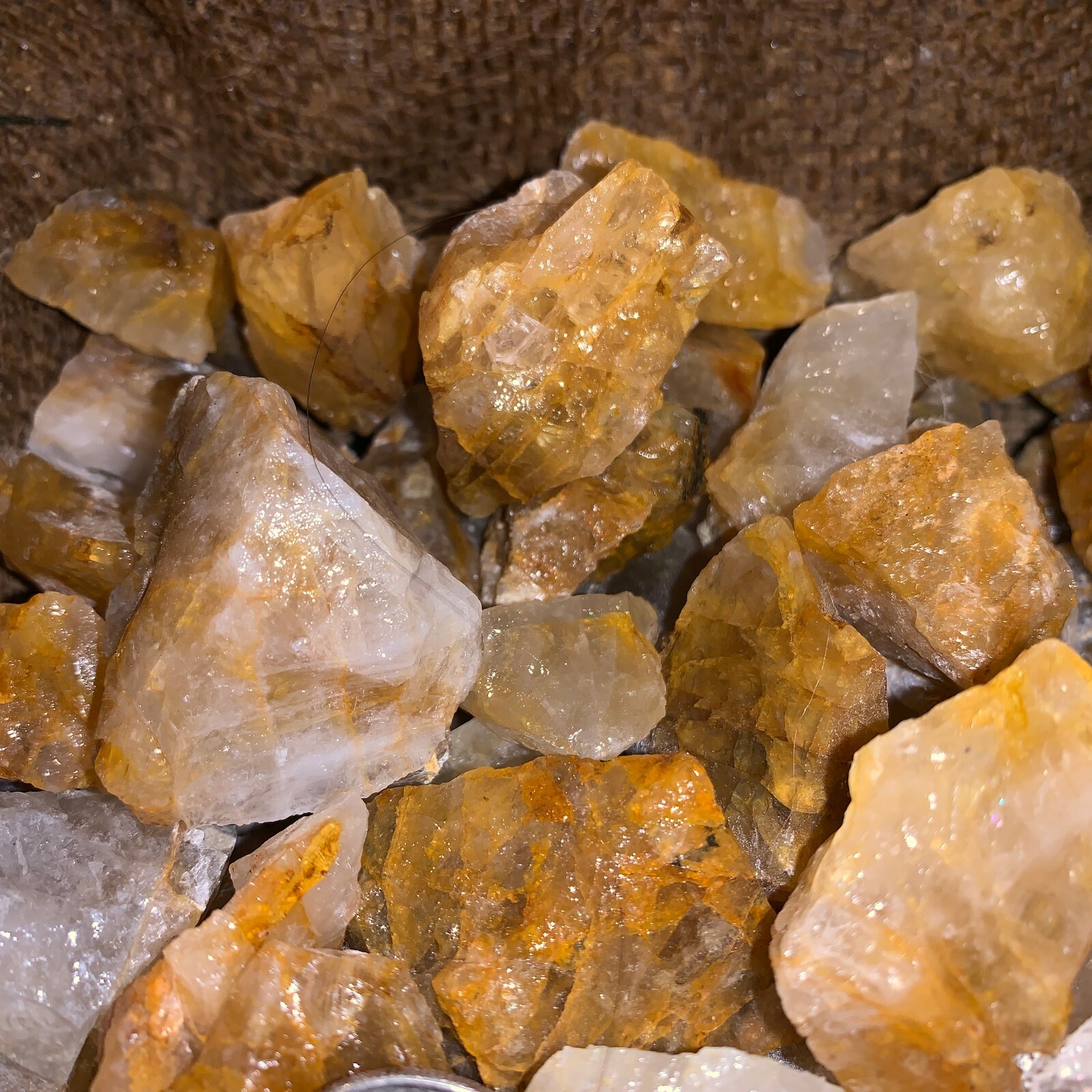 500 Carat Lots of Citrine Rough Plus a FREE Faceted Gemstone!