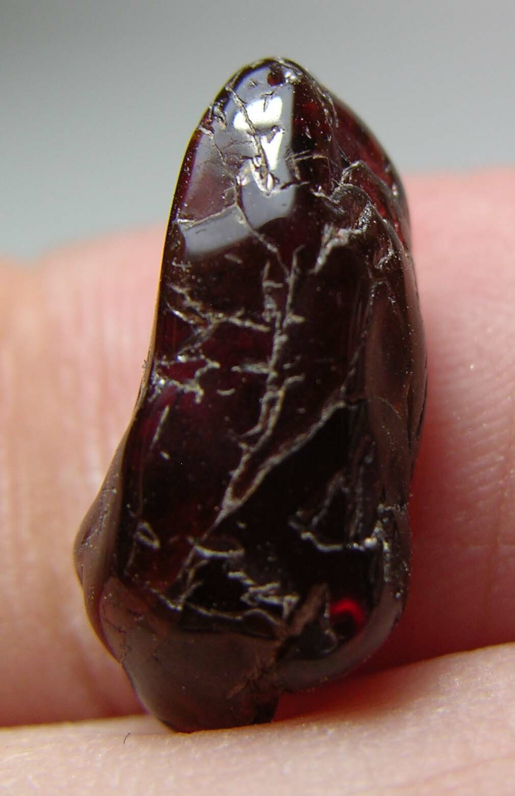 7.25ct 100% Natural Africa Tumbled Rough Mandarin Garnet Specimen 1.40g 16.00mm