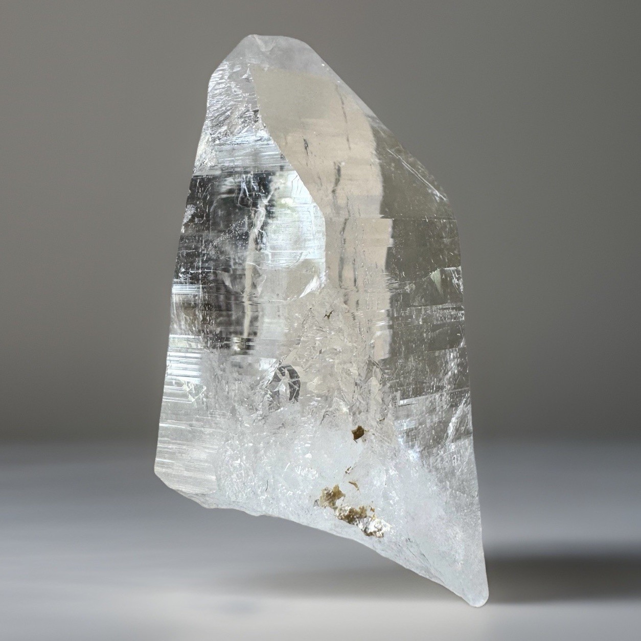 Ganesh Himalayan Quartz Nepal High Clarity Dense Akashic Lemurian Lines Crystal