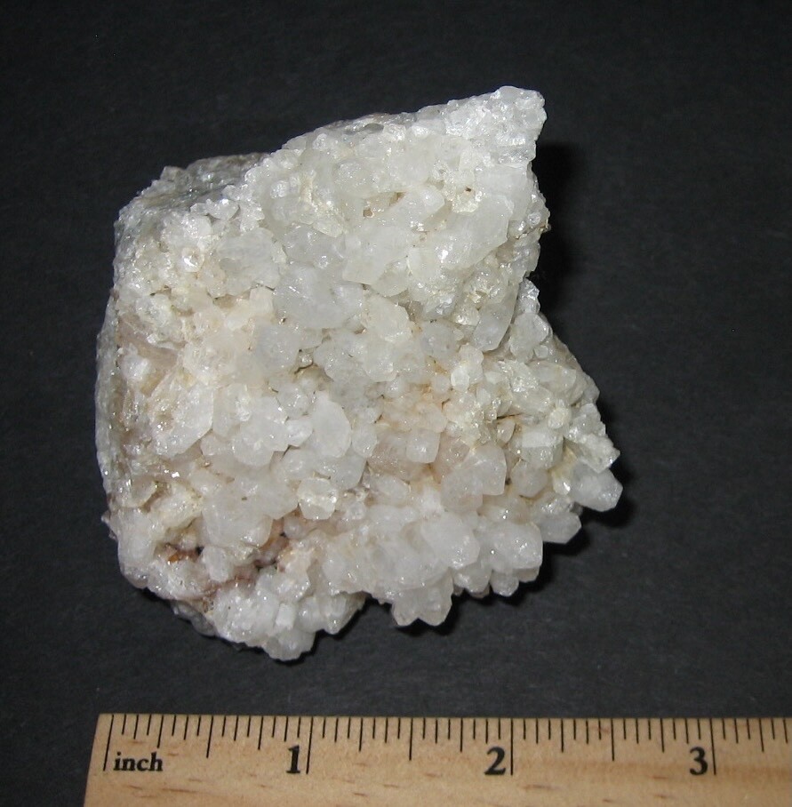 BEAUTIFUL RARE LOCALITY NATURAL 2.5″x 3″ QUARTZ CRYSTAL CLUSTER NH, USA 184g *A1
