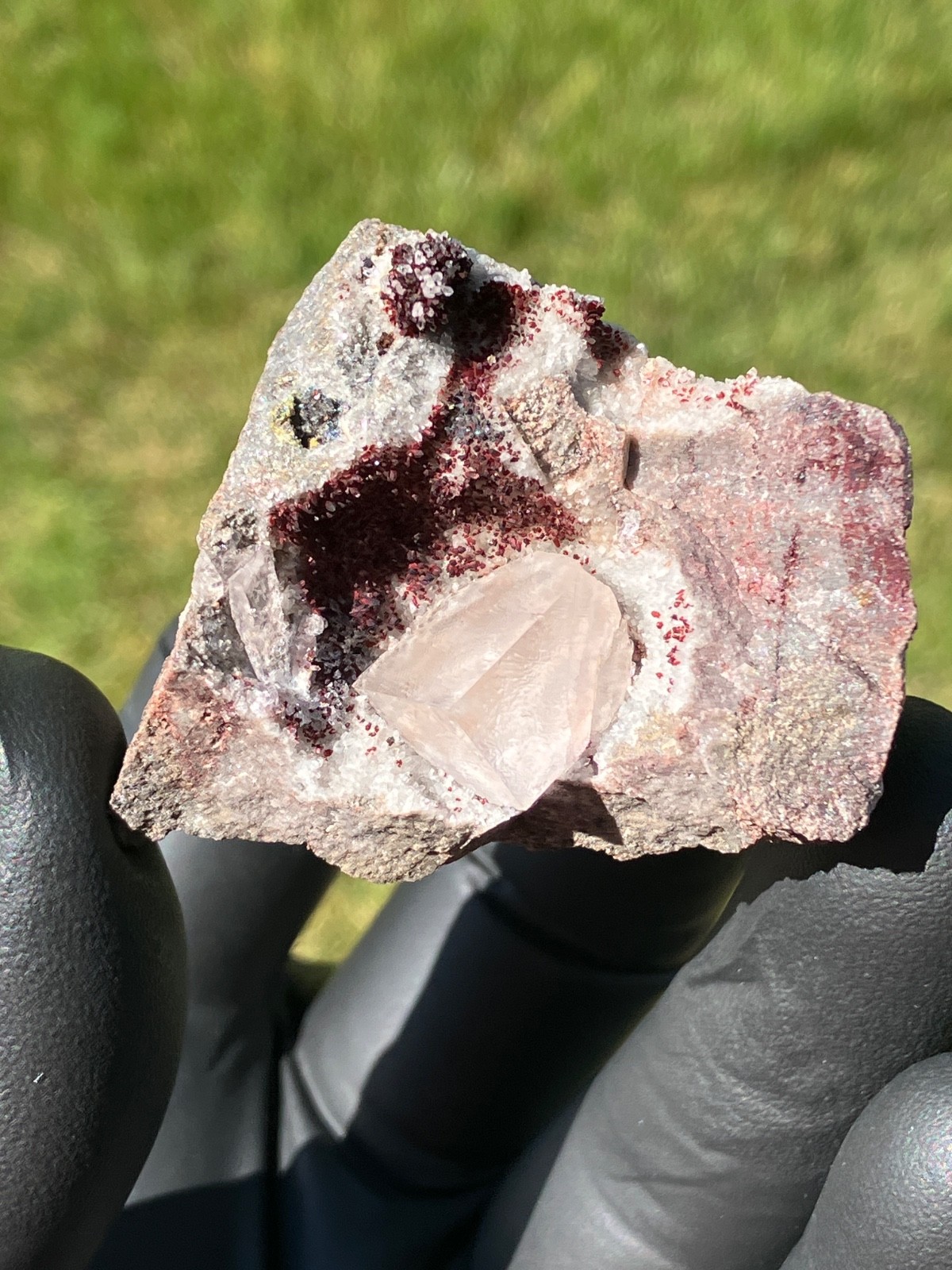 Fluorite “Red Pocket” 2007-2008 “Rare” U.V. Ojuela Mine, Mapimi, Durango, Mexico