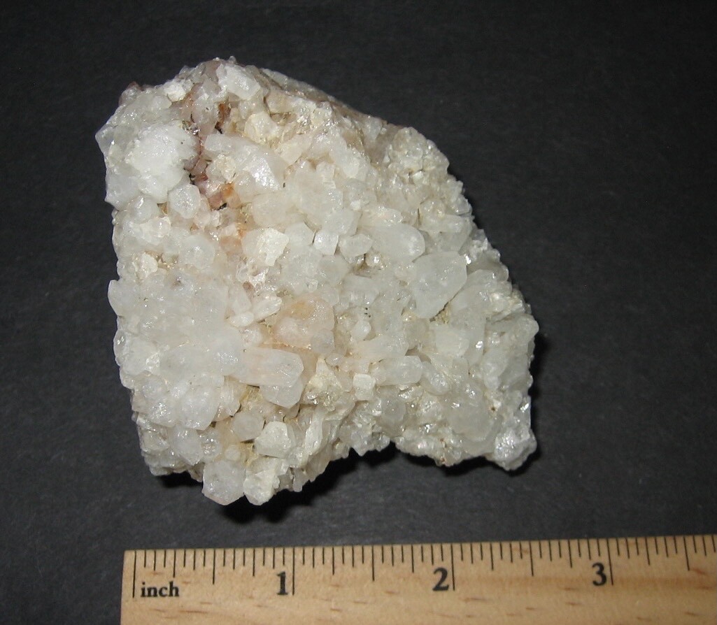 BEAUTIFUL RARE LOCALITY NATURAL 2.5″x 3″ QUARTZ CRYSTAL CLUSTER NH, USA 184g *A1