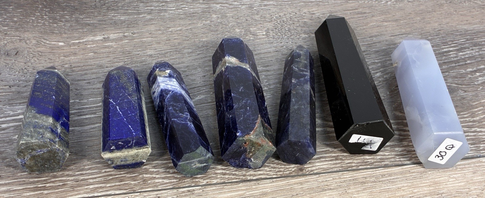 Obelisk Crystals Towers Chakras Point Healing 18 Pc Over 2 Lb Mixed Stone