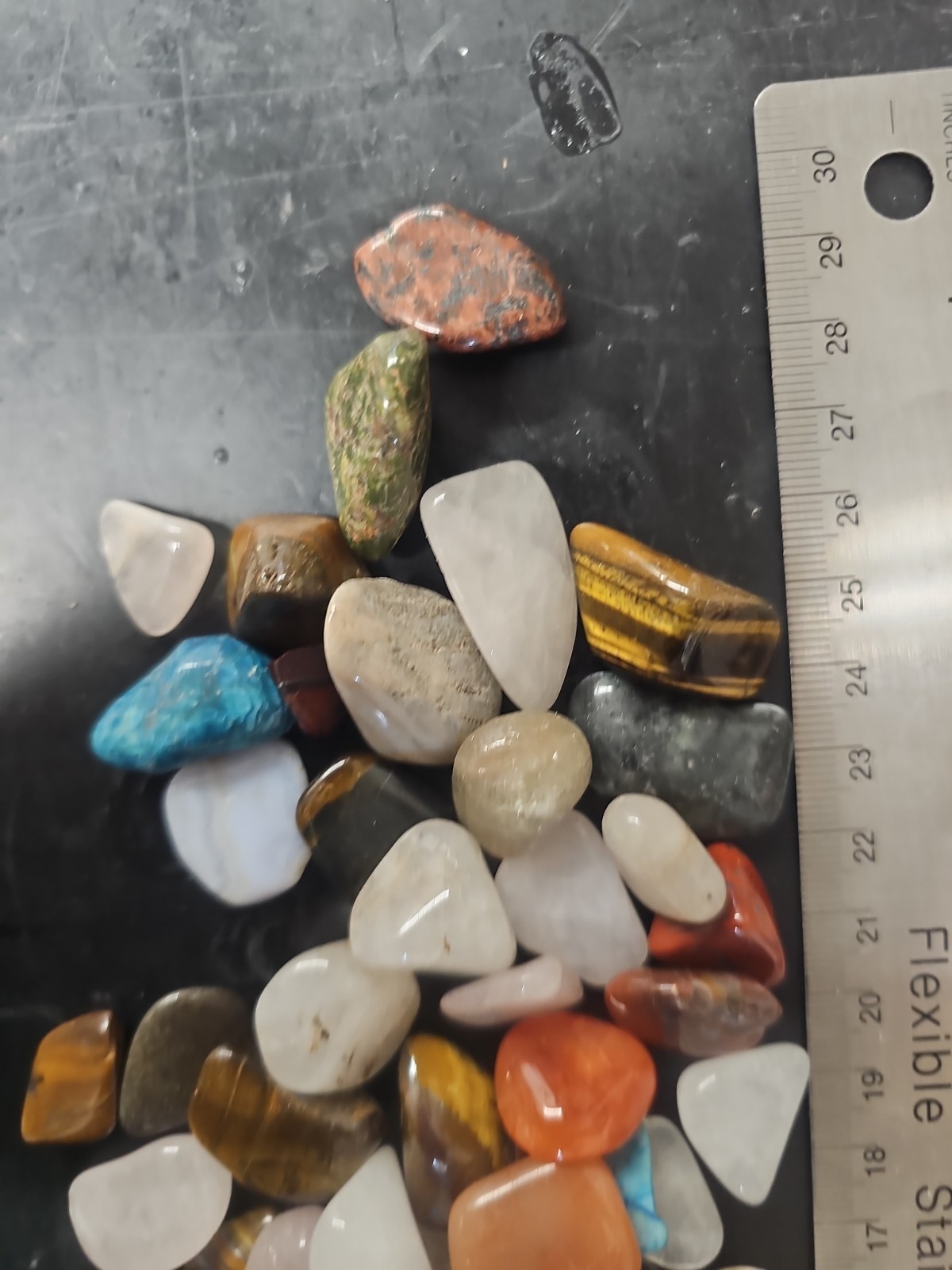 2 lb Wholesale Bulk Lot Assorted Mixed Tumbled Stones 1/2″ to 1-1/4″ Crystals