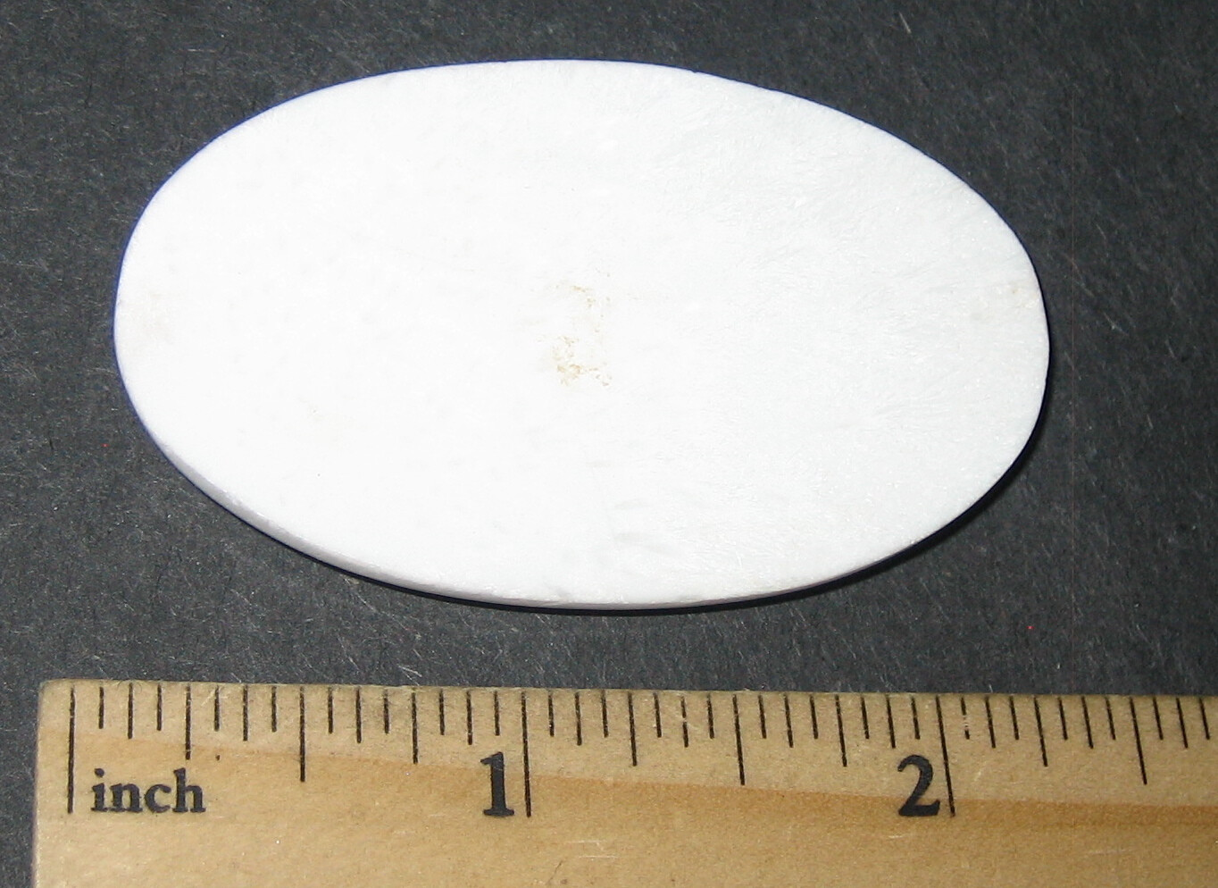 58x36mm POLISHED NATURAL SCOLECITE CRYSTAL STONE OVAL CABOCHON INDIA ~ 15.2g *2