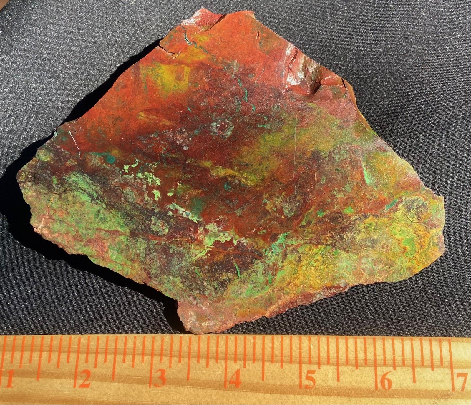 Parrot Wing Chrysocolla Colorful AA Big Slab Untreated No Cracks 212 Gram 7.5 Oz