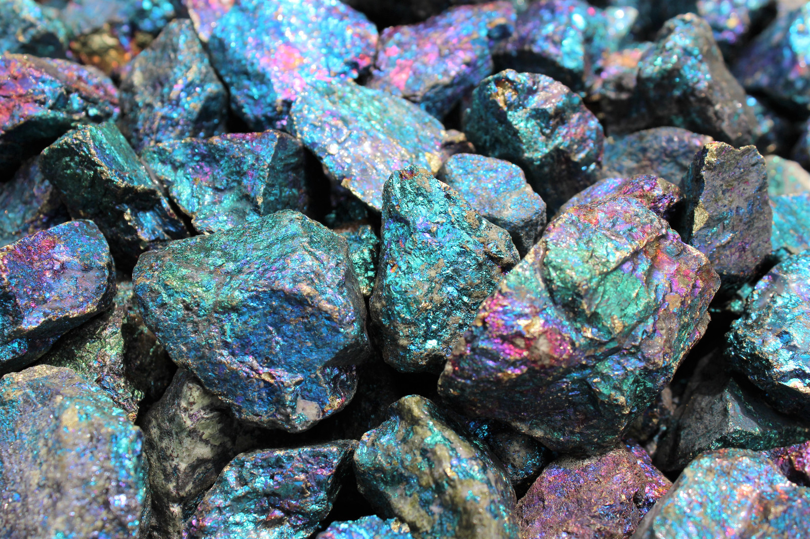 2 lb Bulk Lot Raw Rough Chalcopyrite Gemstone Stone (Peacock Ore Reiki)