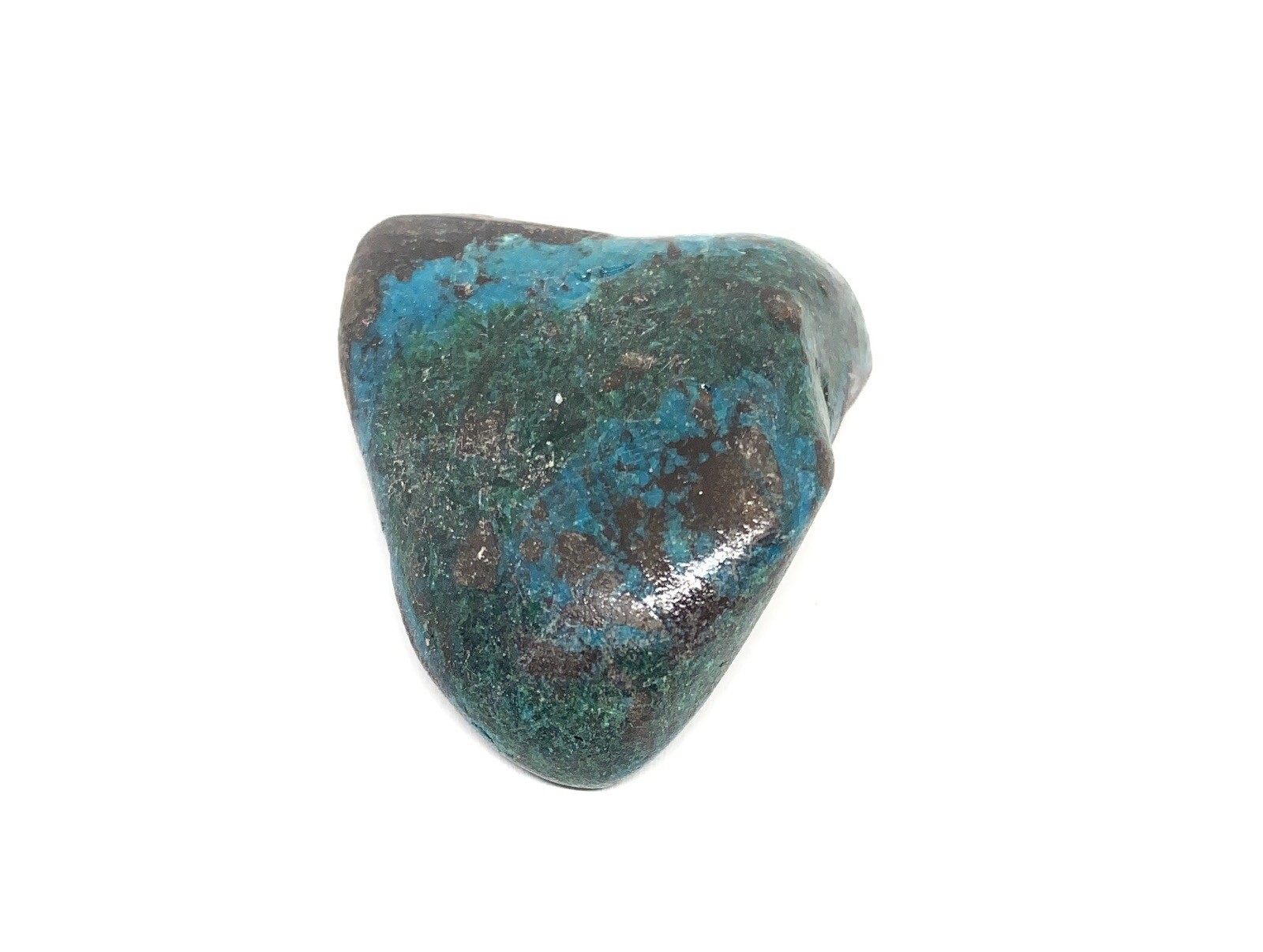 Chrysocolla/Malachite In Cuprite Stone From Arizona 23g Approx 1 1/2in
