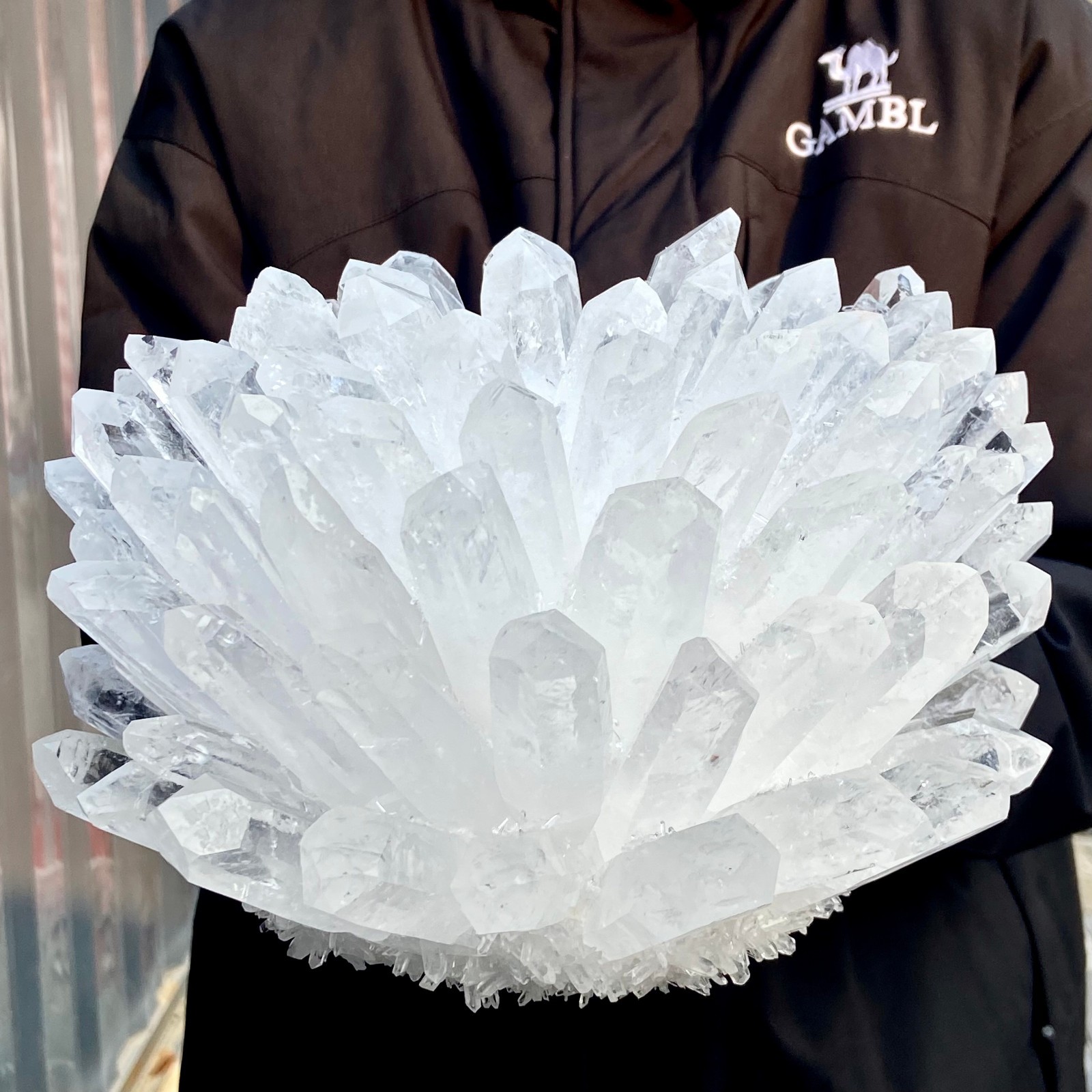 14.44LB Natural White Clear Quartz Crystal Cluster Rock Stone Specimens Reik