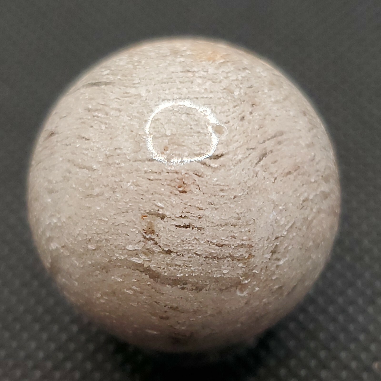 Amphibole Thousand Multi Layer Quartz Sphere Ball Orb Marble 27.2mm, 34g