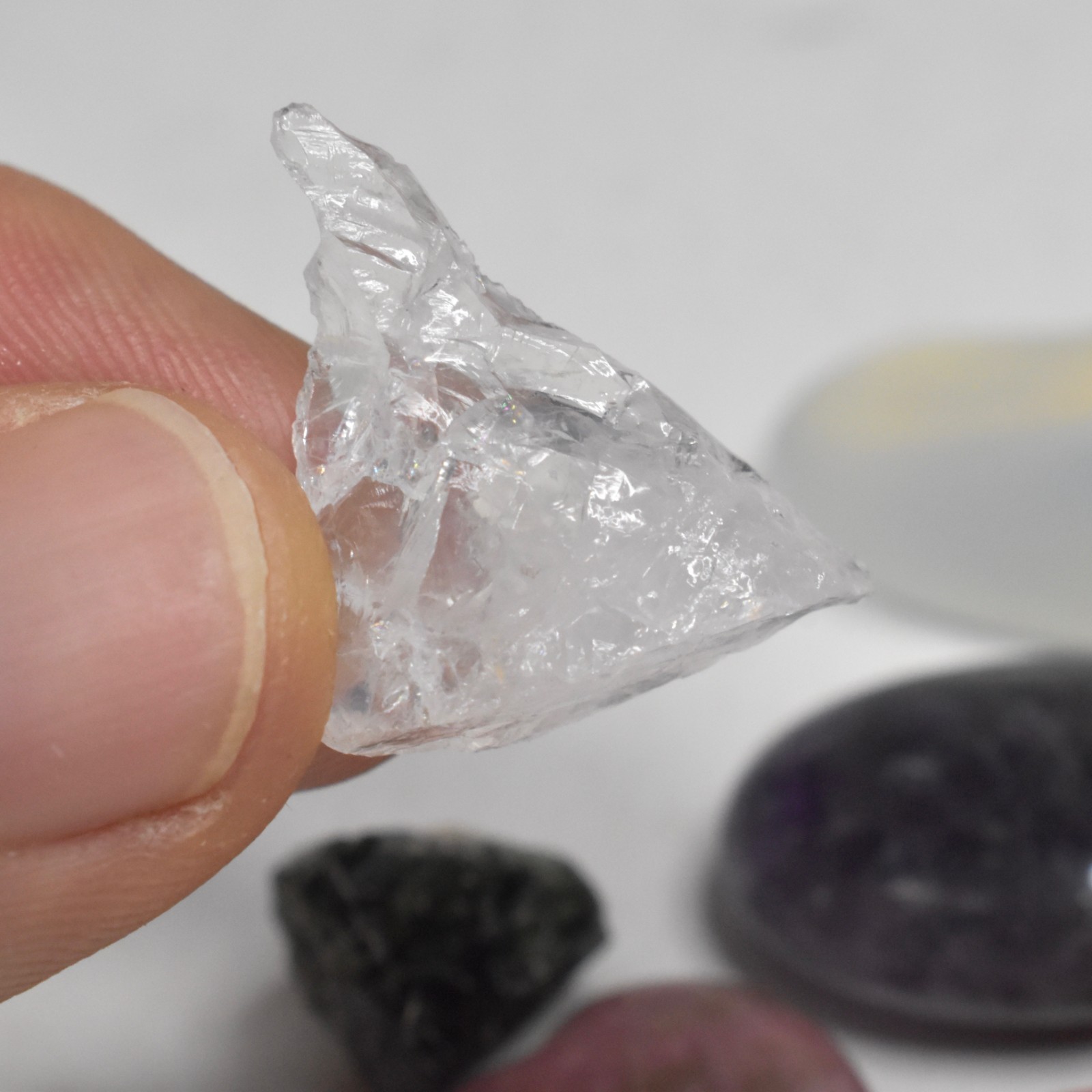 Assortment of Tumbled Stones Crystals Polished Rocks Mixed Lot Opalite Amethyst