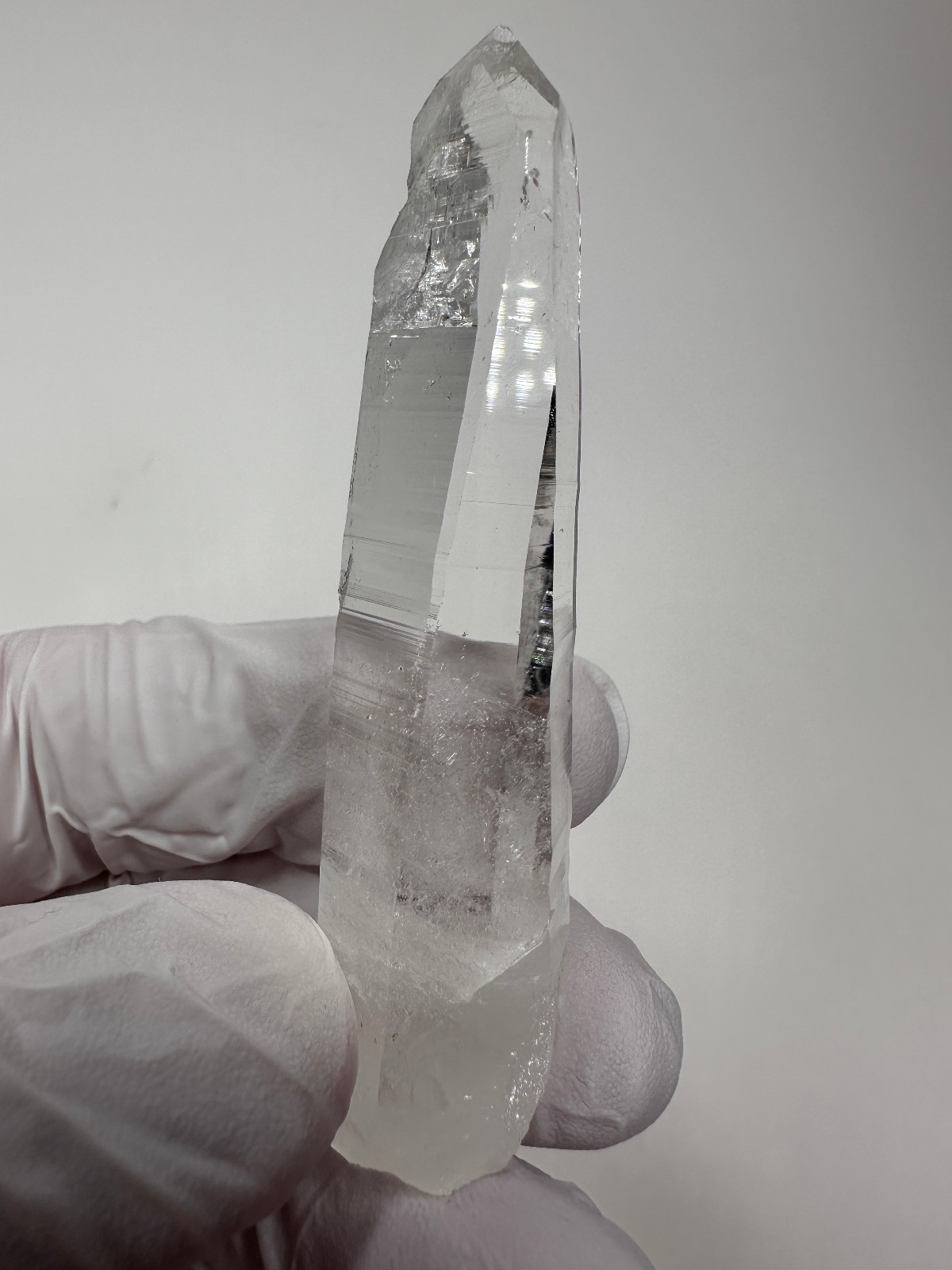 Clear Colombian Lemurian Quartz Crystal Point