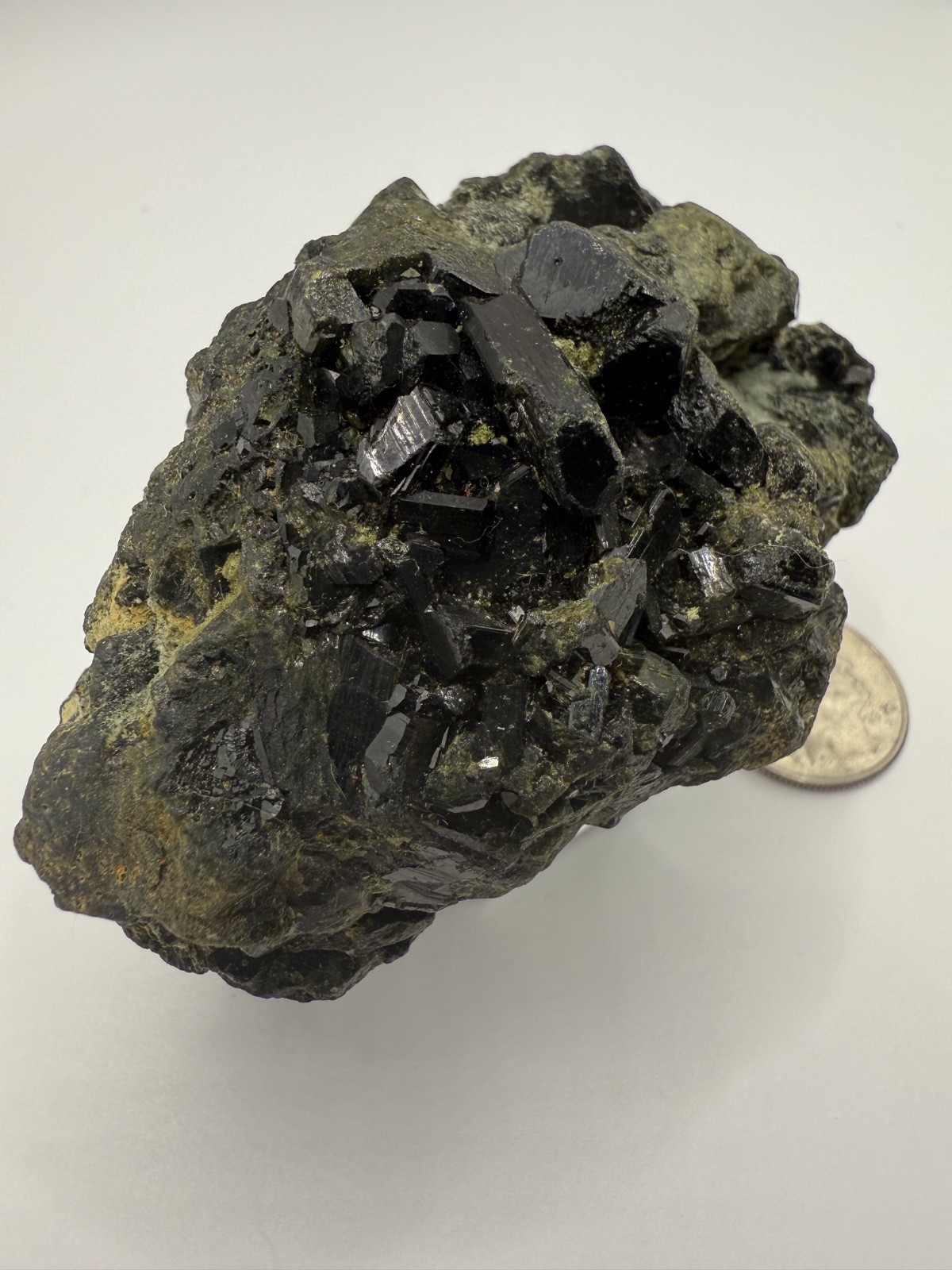 Natural Green Epidote Specimen 269g Raw Mineral Pakistan G132 * FREE SHIPPING*