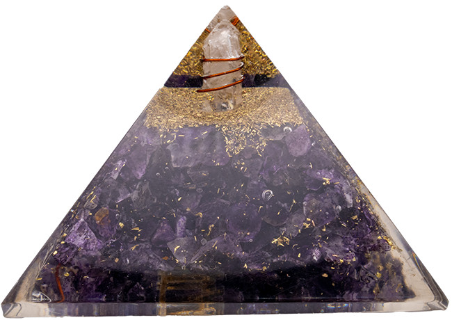 Amethyst Orgonite Pyramid – Vibe Products