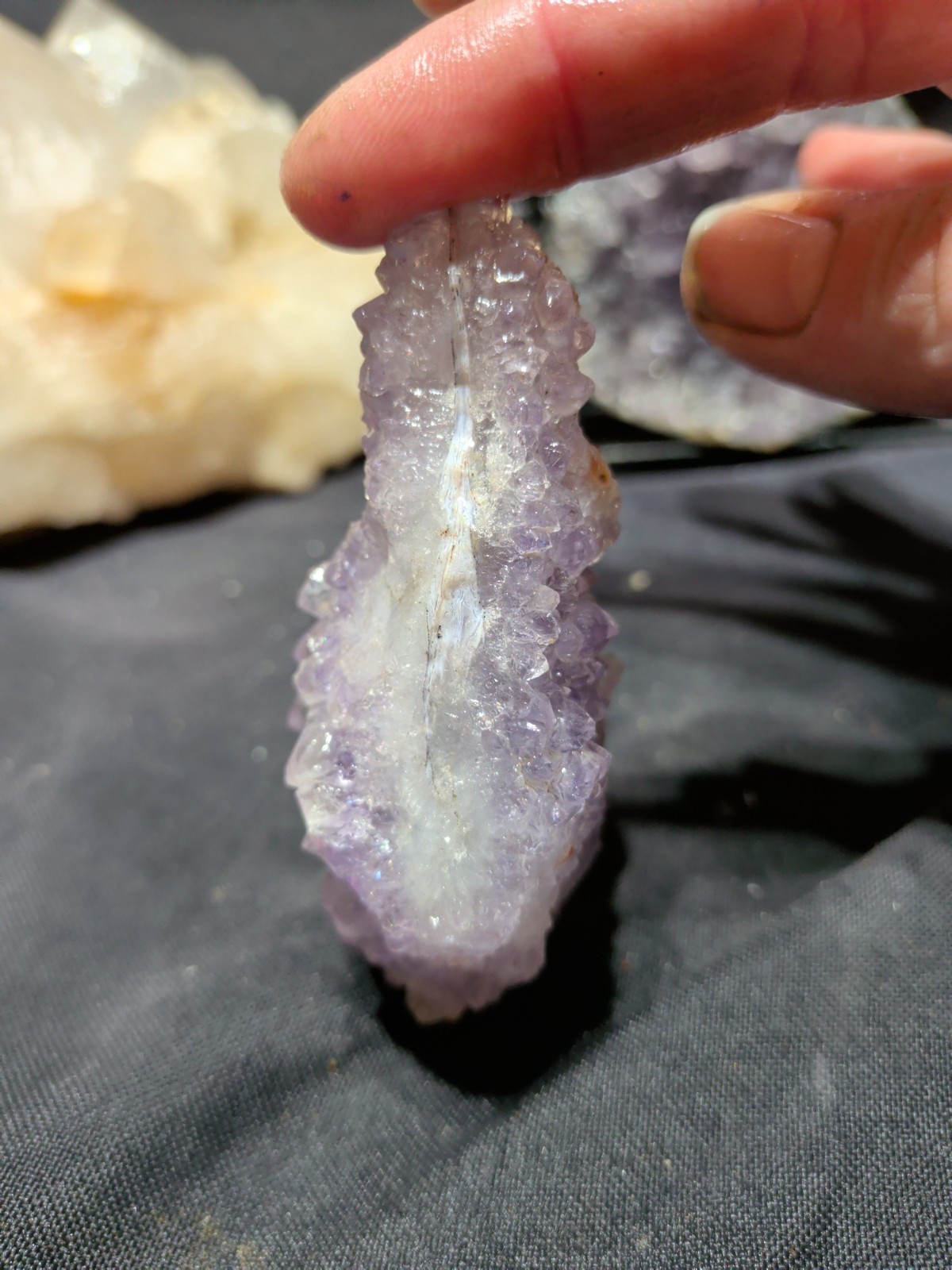 Amethyst Lavender w/ Flower Like Formations Crystal Specimen (3.7oz)