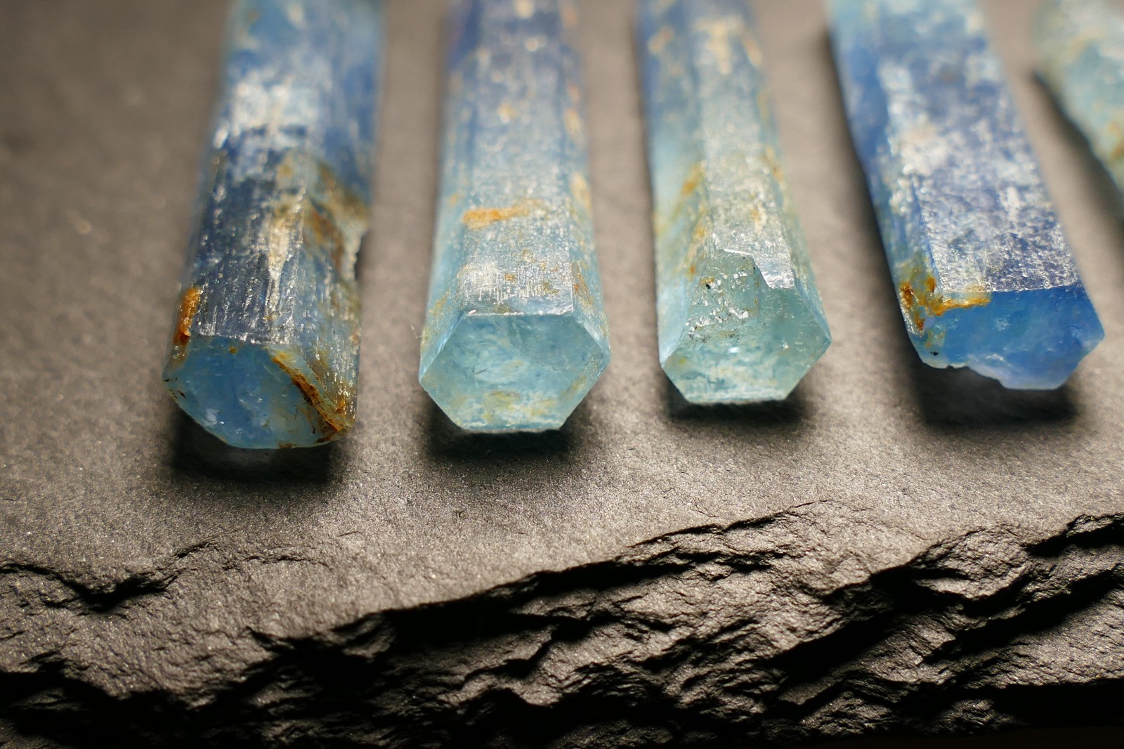 Well formed Natural Aquamarine Crystals 2.02