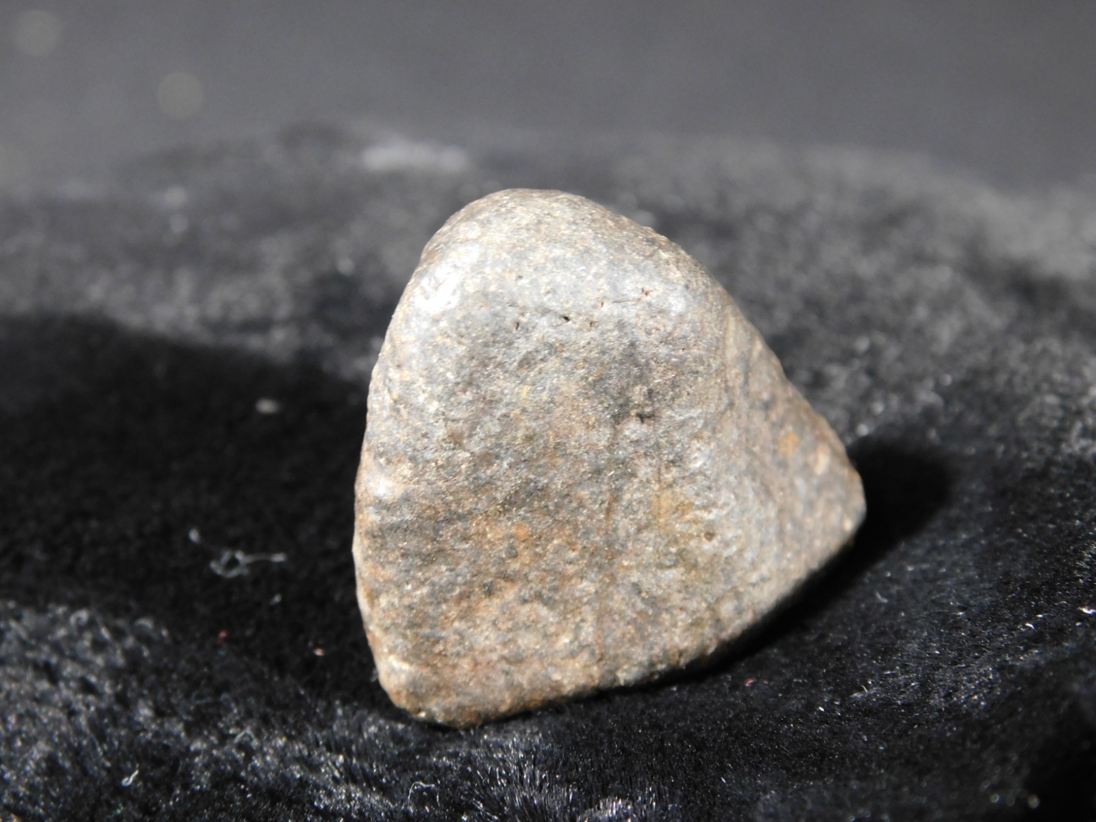 Small Stony METEORITE With Dark Fusion Crust 100% Natural Fell in Libya 15.4gr