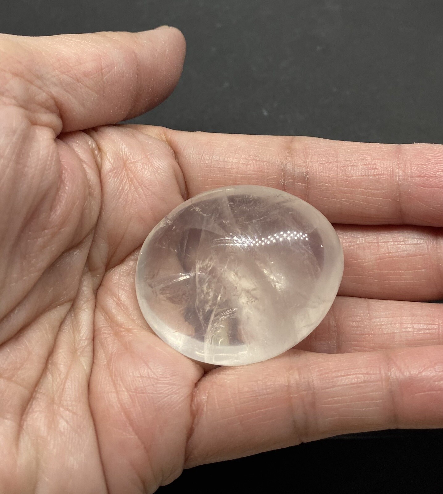 Girasol Genuine Quartz Stone from Madagascar 35g over 1 1/2in