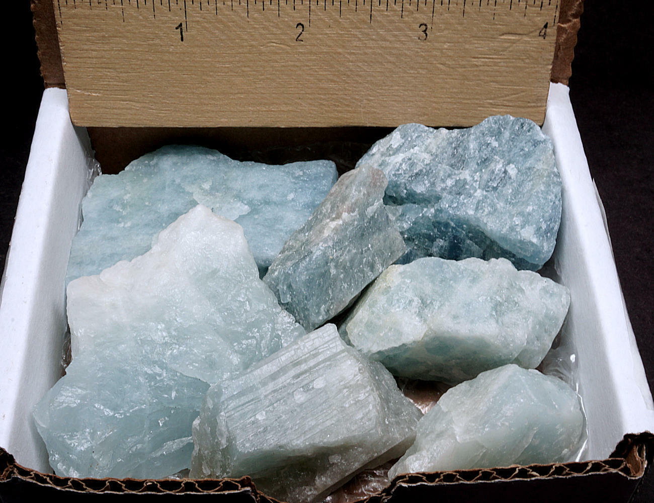 Aquamarine 1/2 Lb Box Natural Sky Blue Crystals 1st Quality Gemstone Specimens