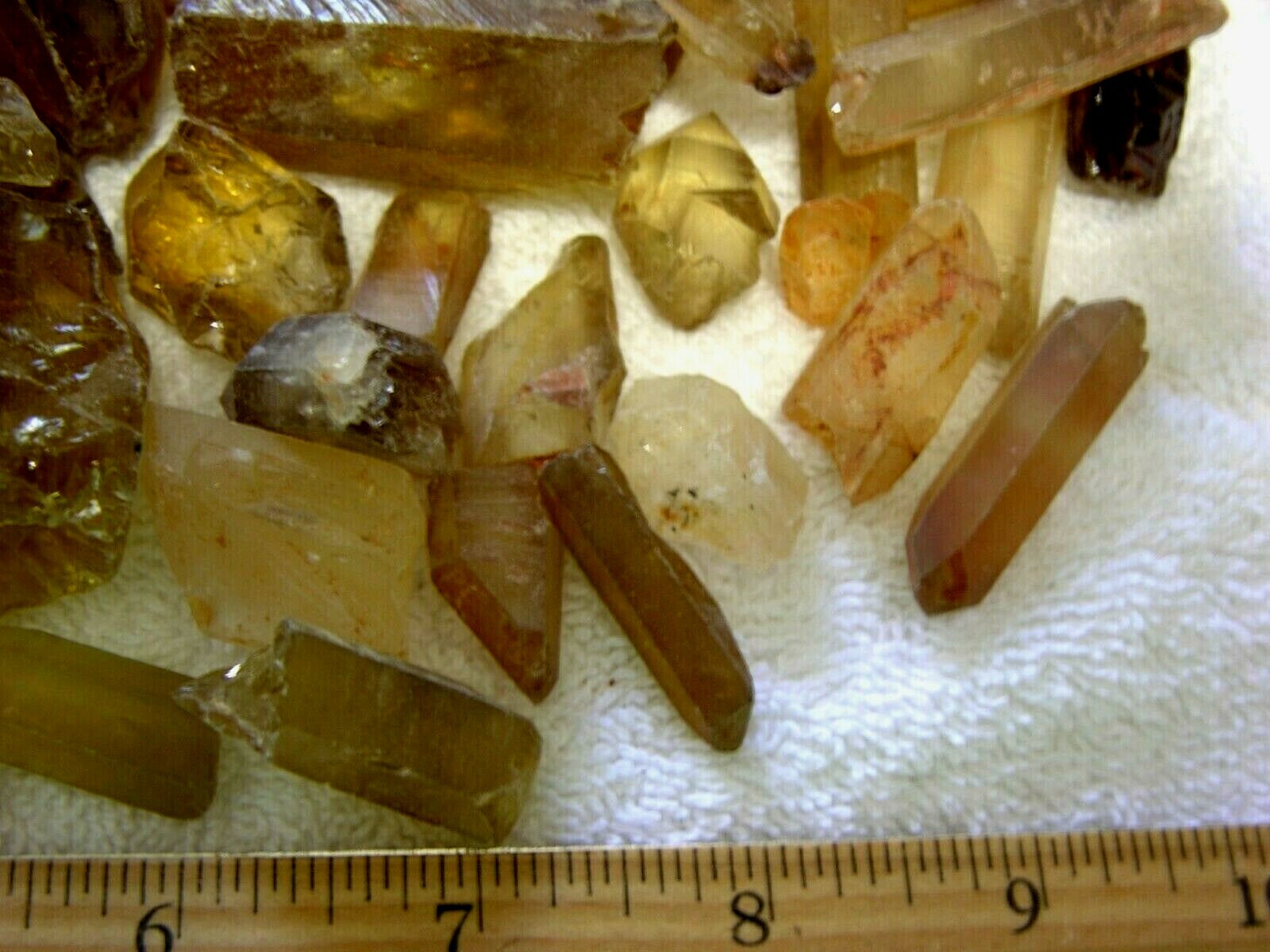 Citrine crystal Congo,Africa 1/2 pound lot 5 plus crystals per winner 1/2″ to 3″