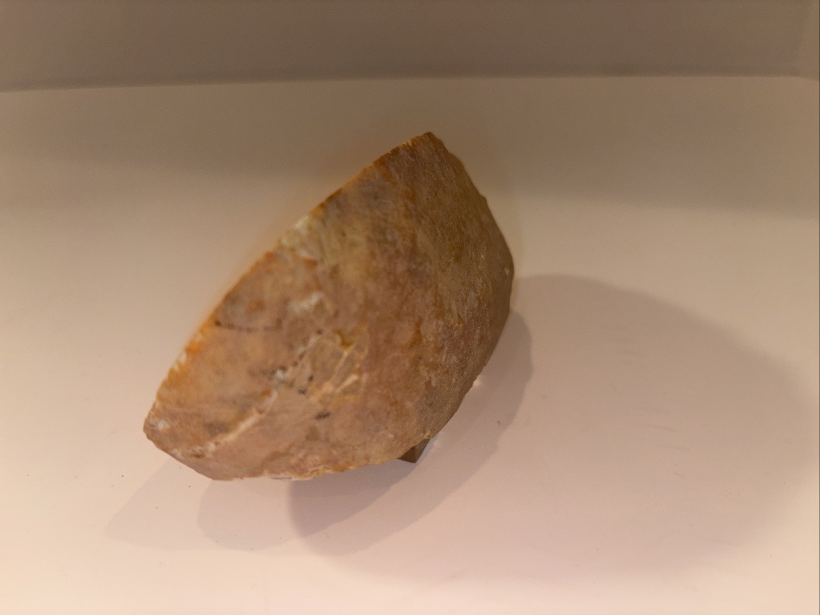 Agate Geode Rock w/ Beach Sun Display 4” Lucite Base