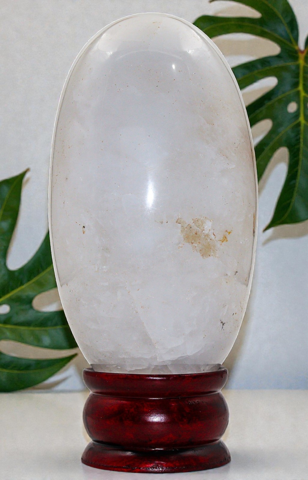 Large 150MM White Petalite Crystal Quartz Healing Decor Stone Gemstone Lingam