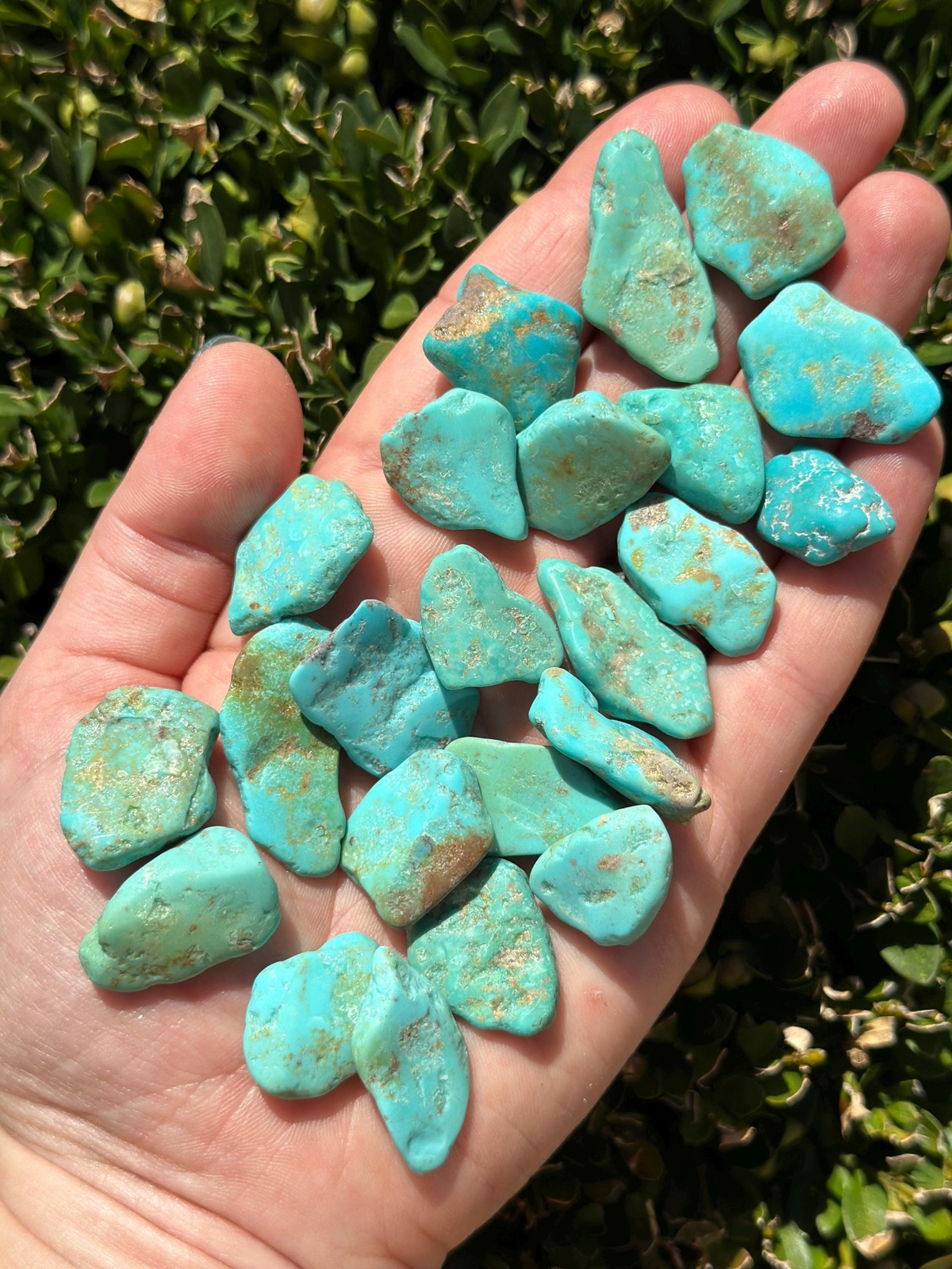 Raw Turquoise Stone, Natural Turquoise from Tyrone, New Mexico, USA